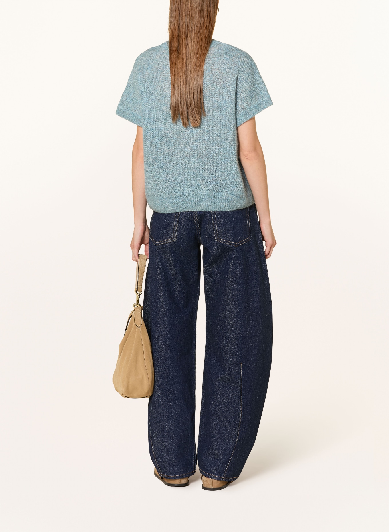 MAERZ MUENCHEN Strickshirt: PETROL