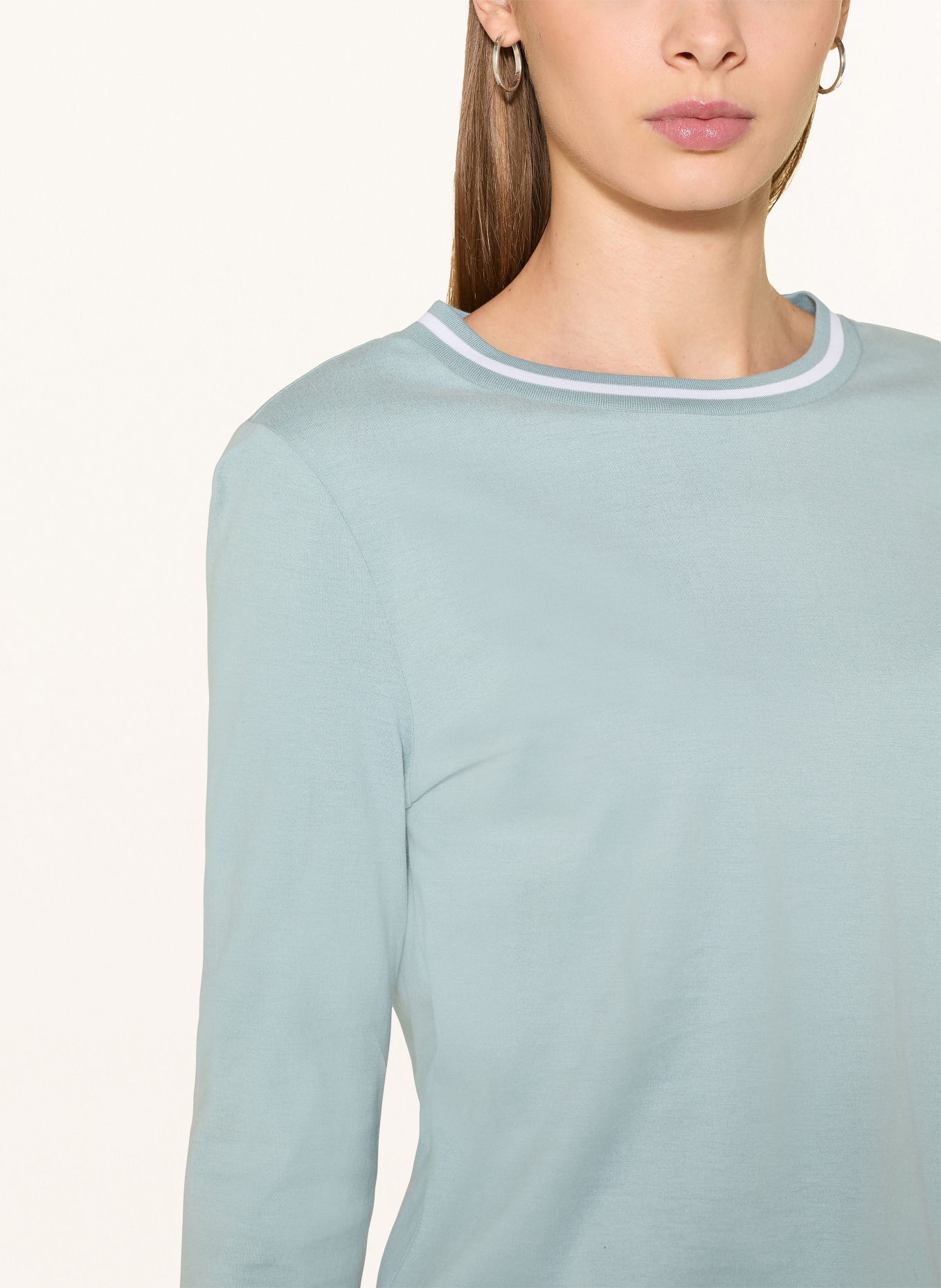 MAERZ MUENCHEN Shirt mit 3/4-Arm: PETROL