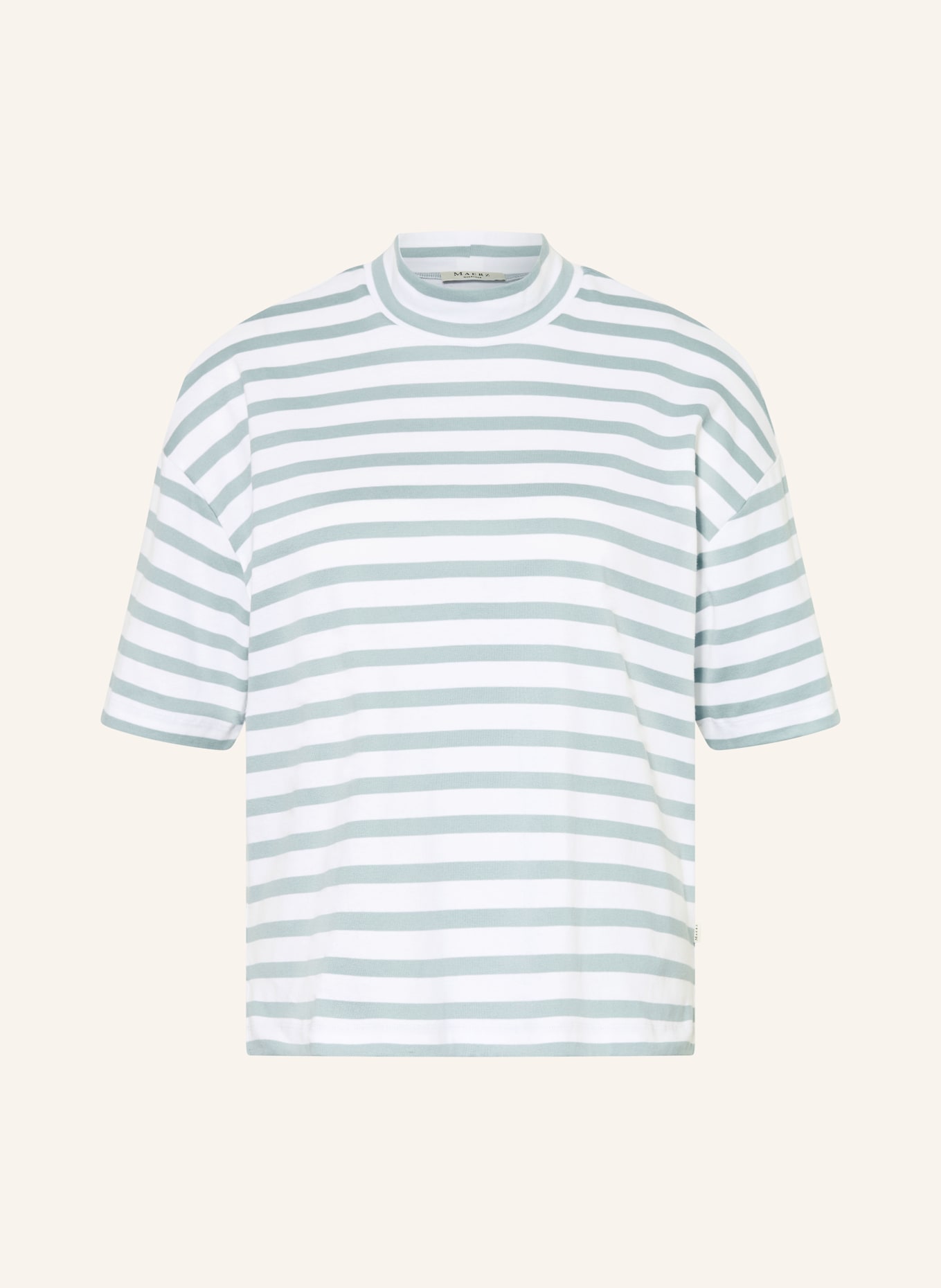 MAERZ MUENCHEN T-Shirt: PETROL / WEISS