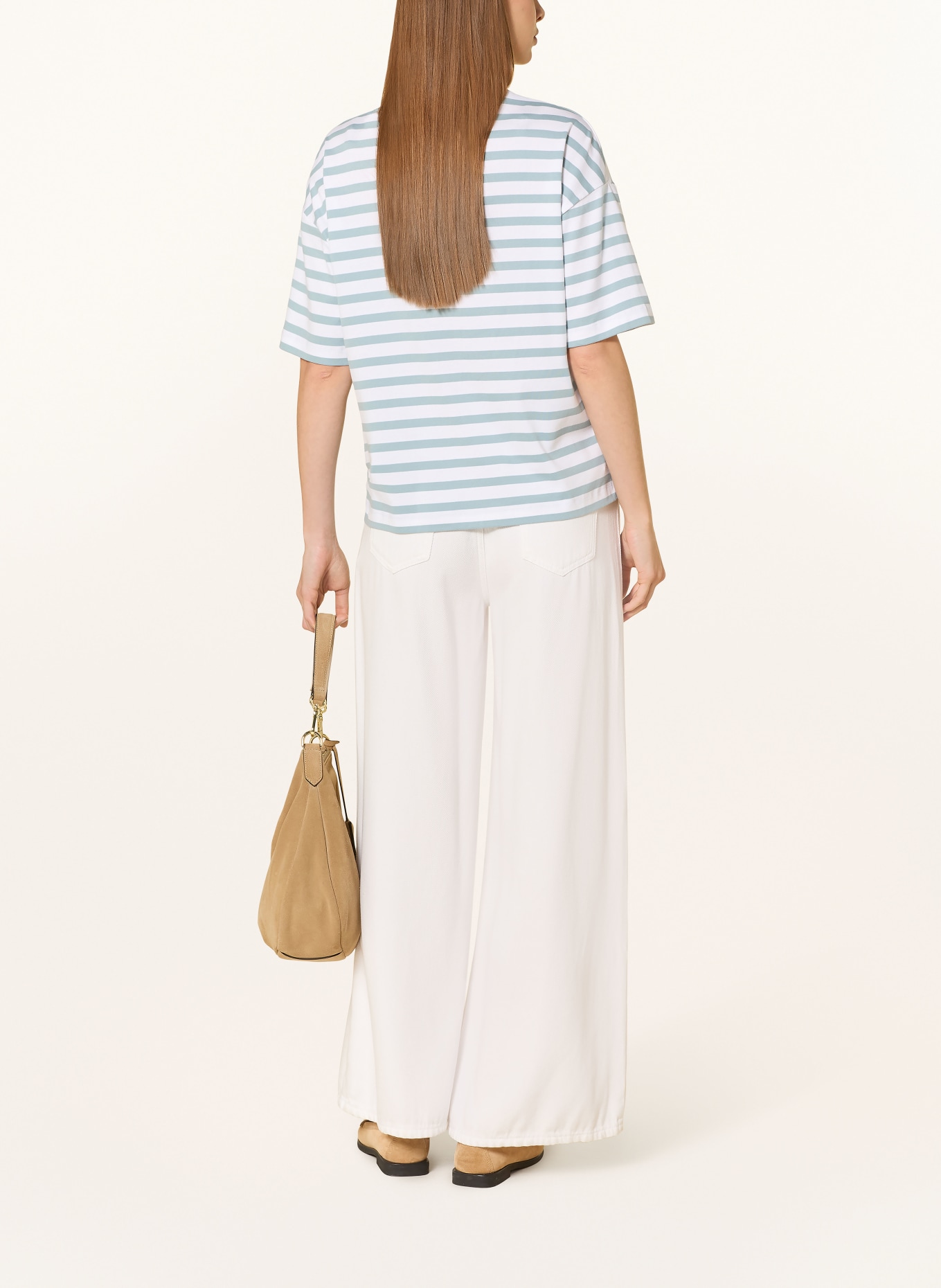 MAERZ MUENCHEN T-Shirt: PETROL / WEISS