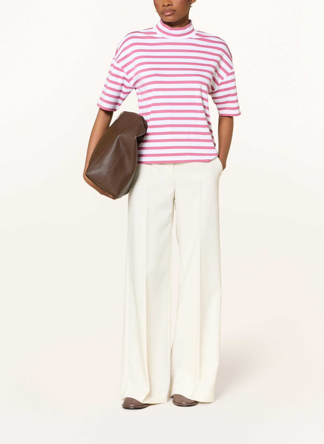 MAERZ MUENCHEN T-Shirt: PINK / WEISS