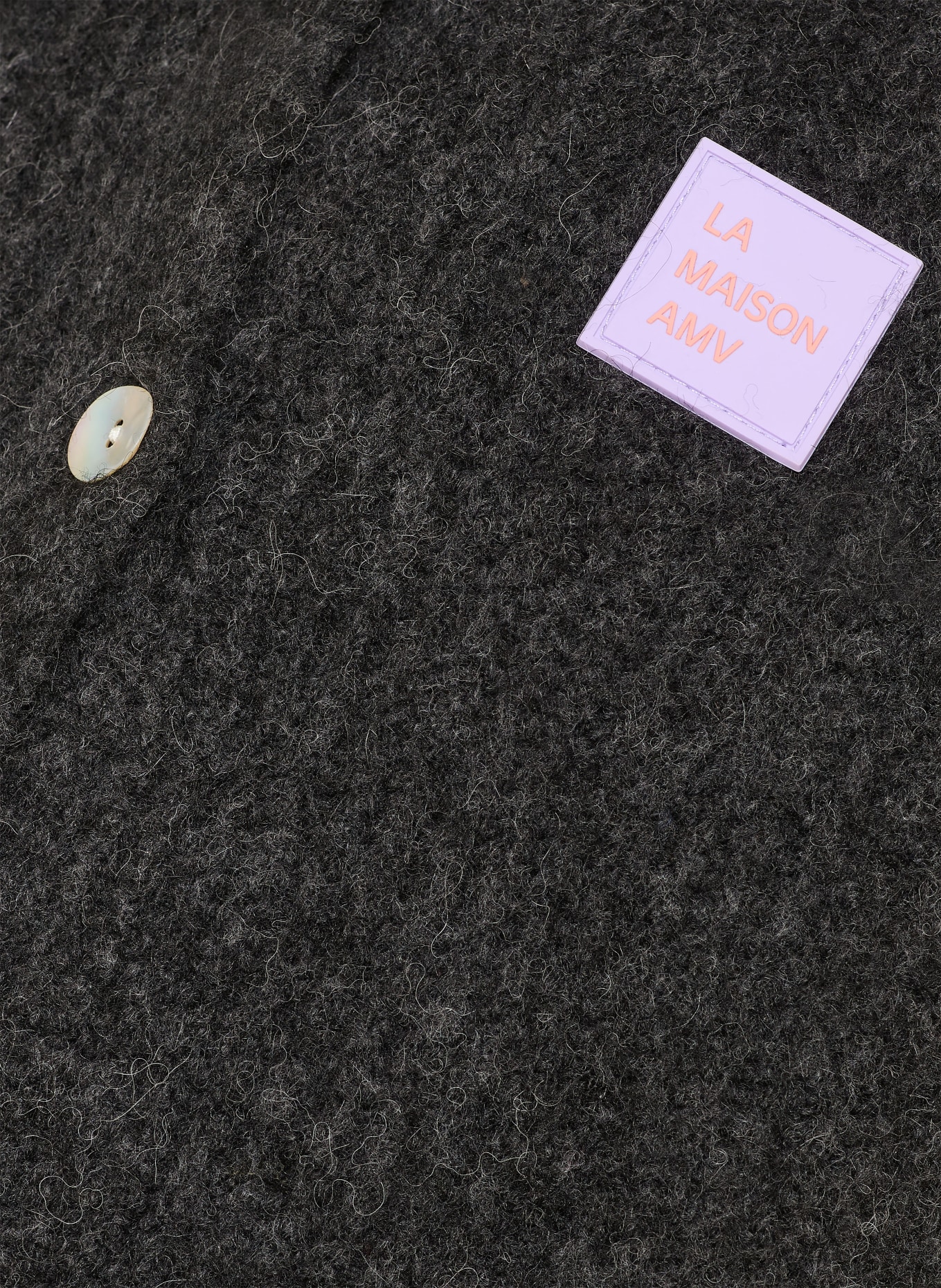 American Vintage Kardigan EAST z dodatkiem z alpaki: CZIEMNOSZARY