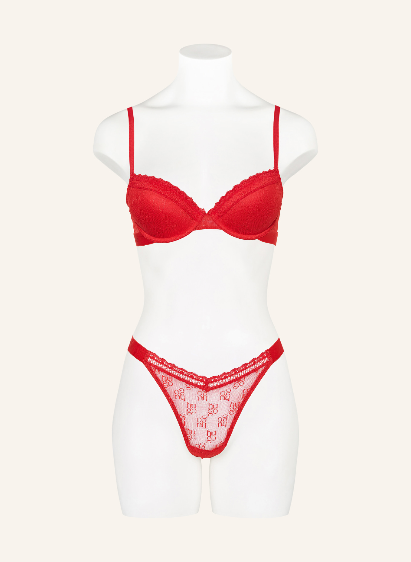HUGO Push-up bra SARTORIAL: RED