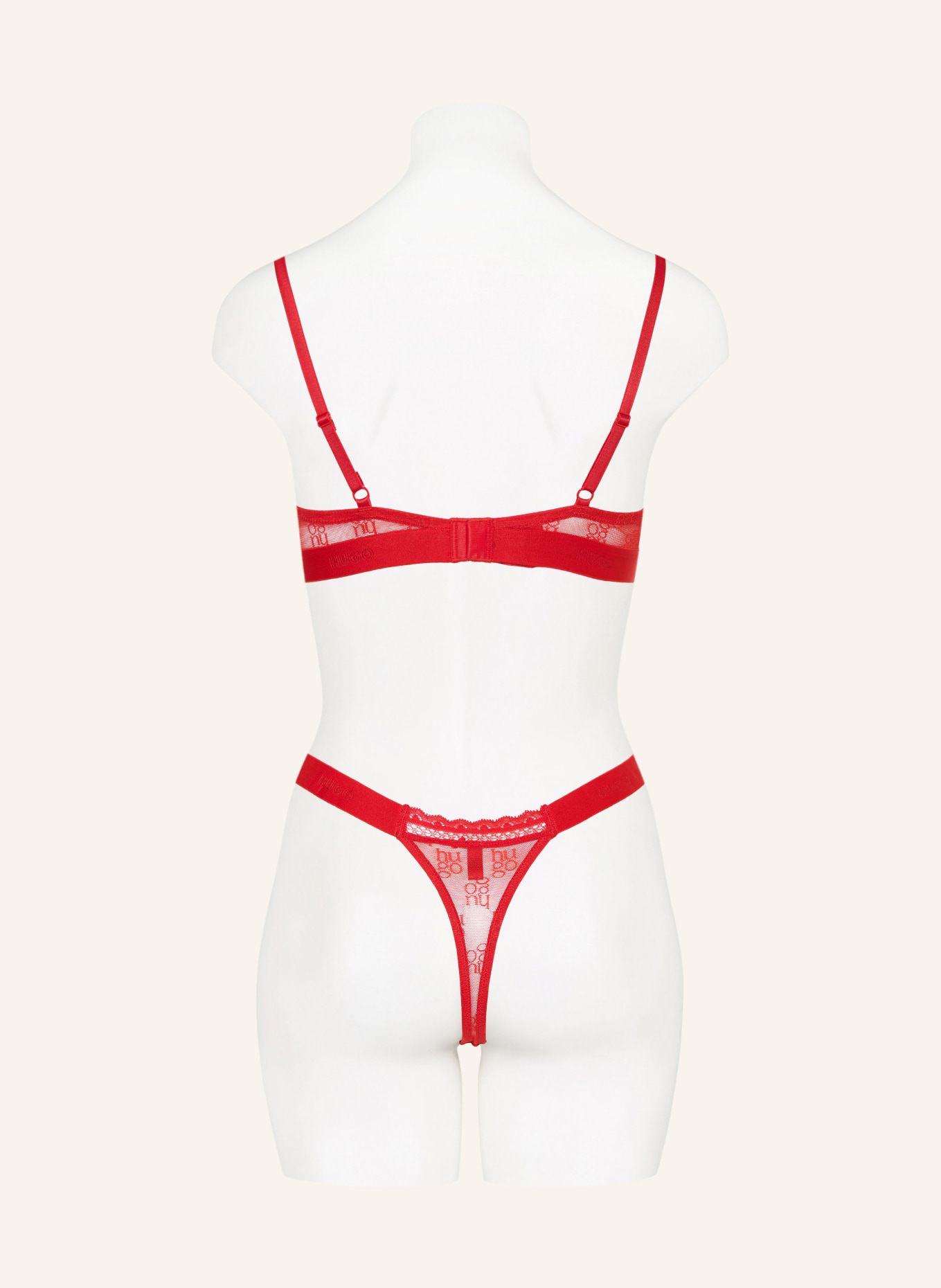 HUGO Push-up bra SARTORIAL: RED