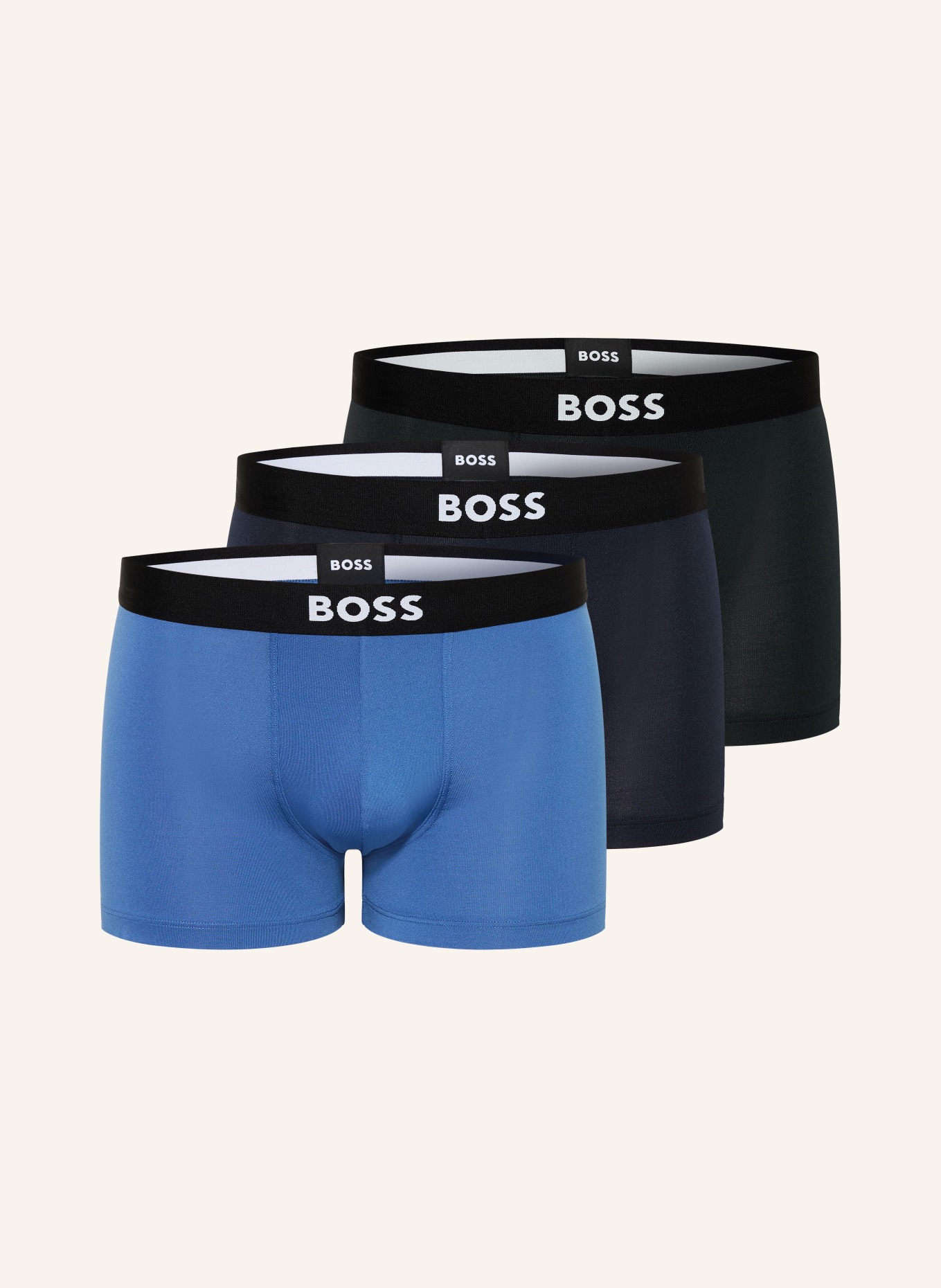 BOSS 3-pack boxer shorts ONE: BLUE / BLACK