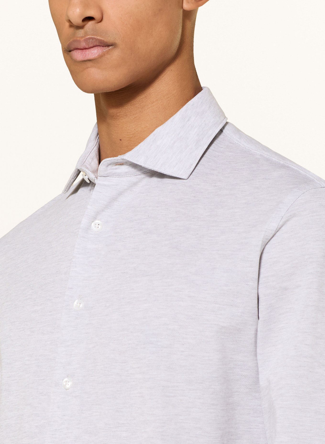 MAERZ MUENCHEN Chemise Slim Fit: GRIS CLAIR