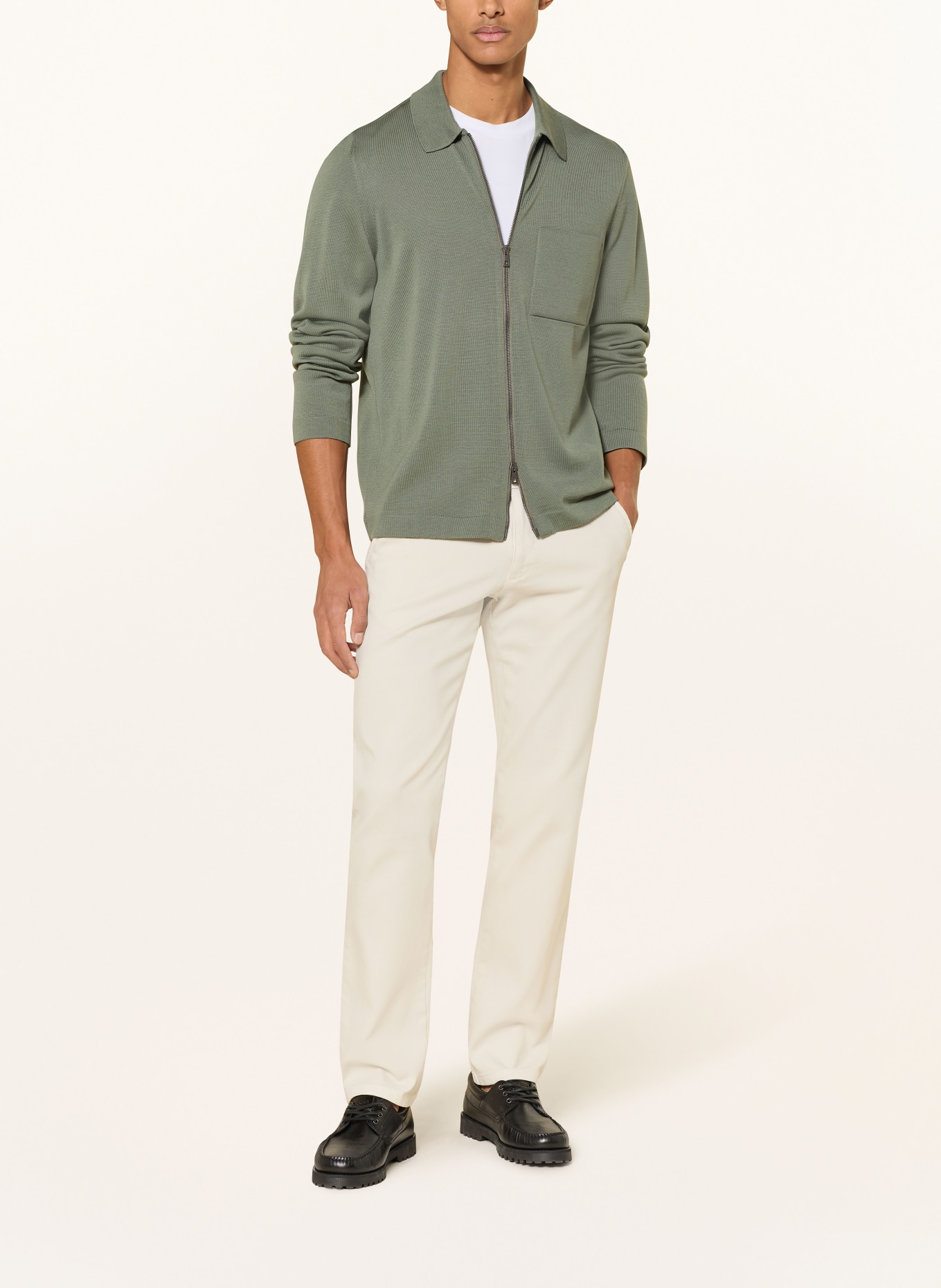 MAERZ MUENCHEN cardigan: DARK GREEN