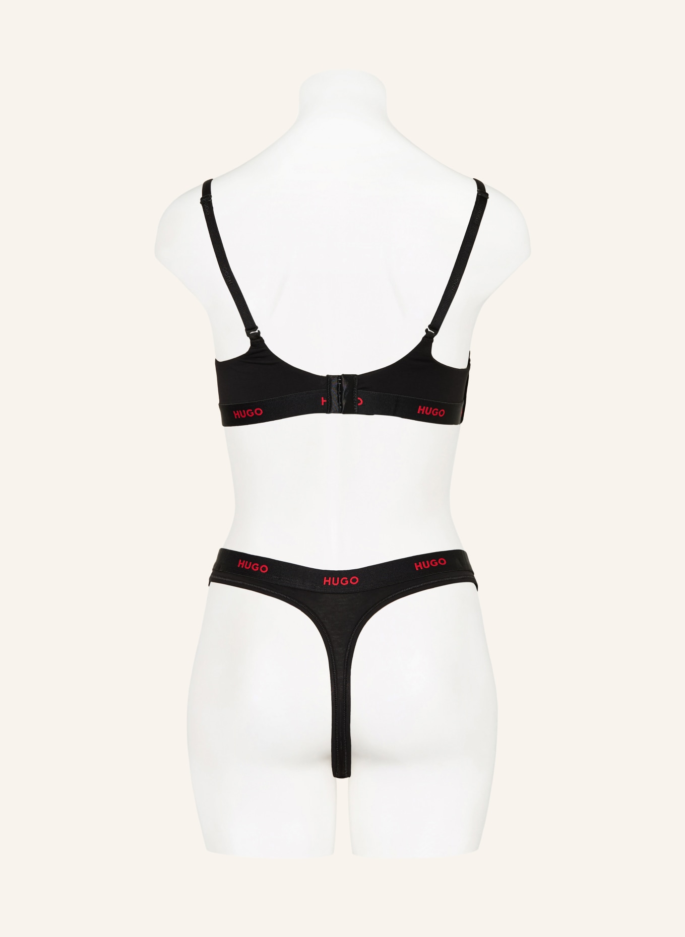 HUGO T-shirt bra: BLACK