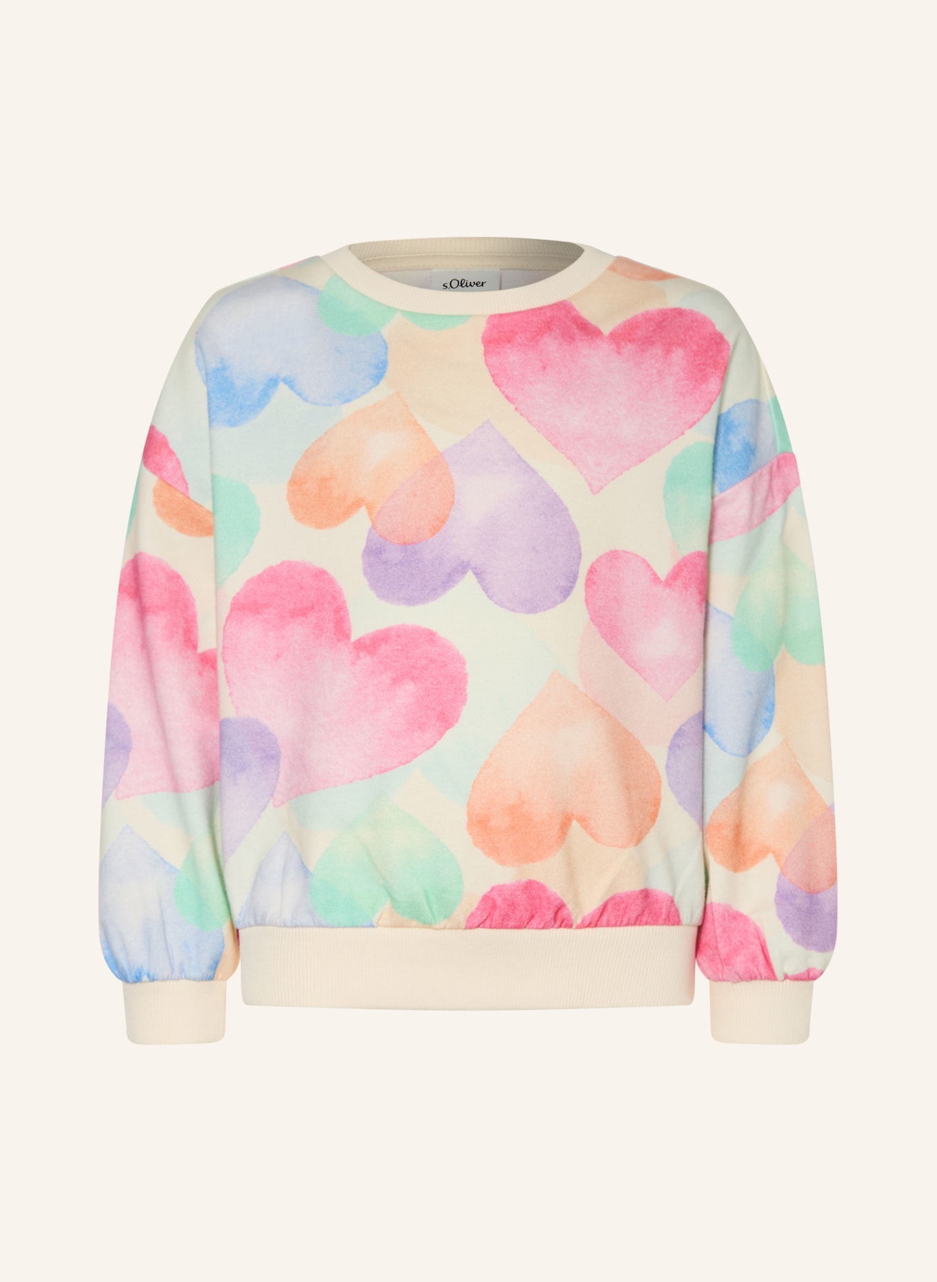s.Oliver RED Sweatshirt: CREME / PINK / MINT