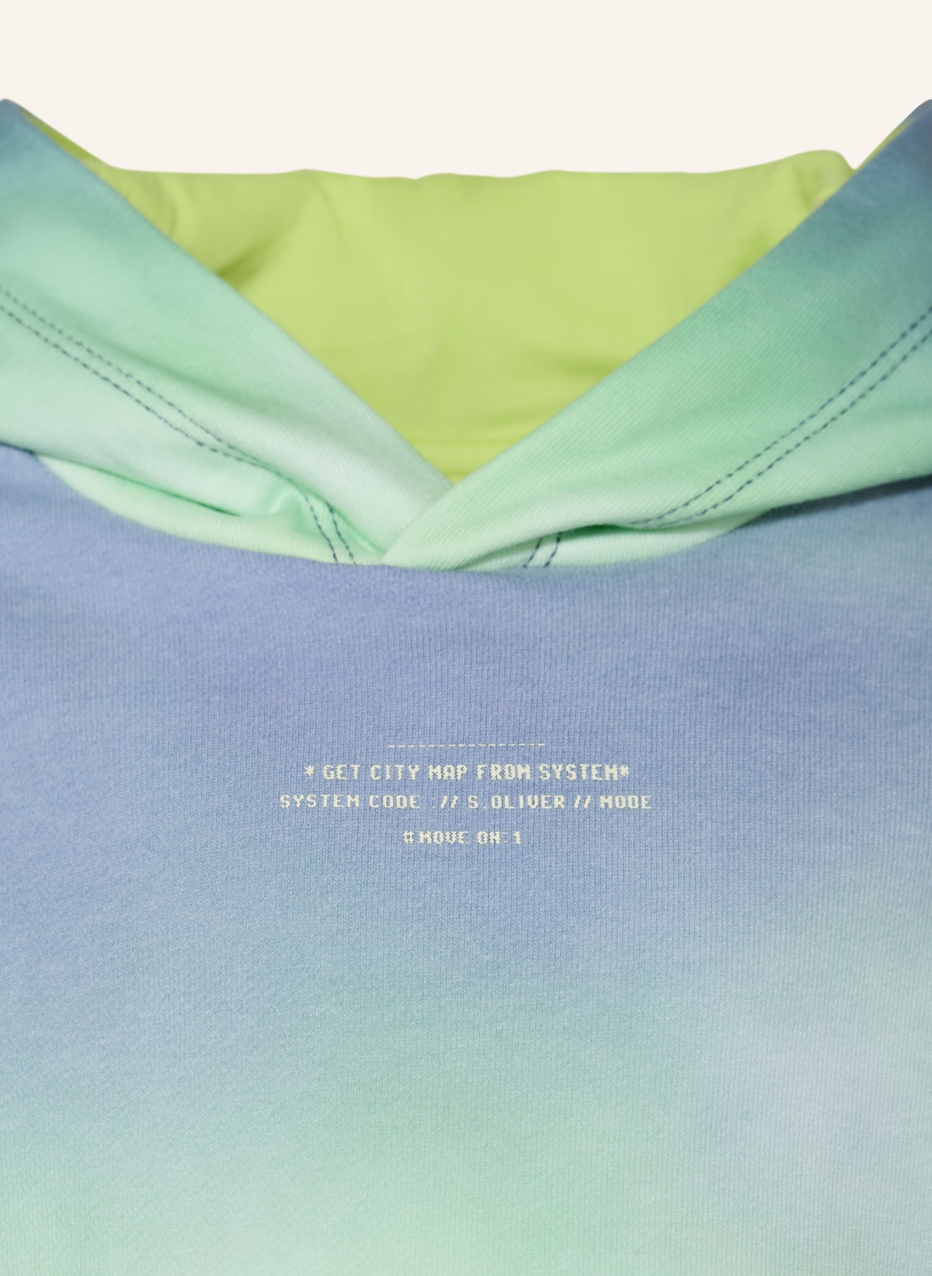 s.Oliver RED Hoodie: NEONGRÜN / NEONGELB / NEONBLAU