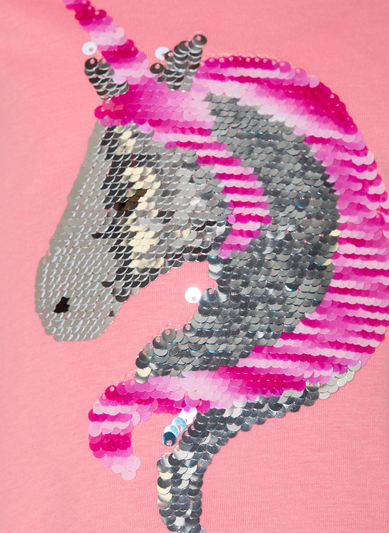 s.Oliver RED Longsleeve mit Pailletten: ROSA / SILBER / PINK