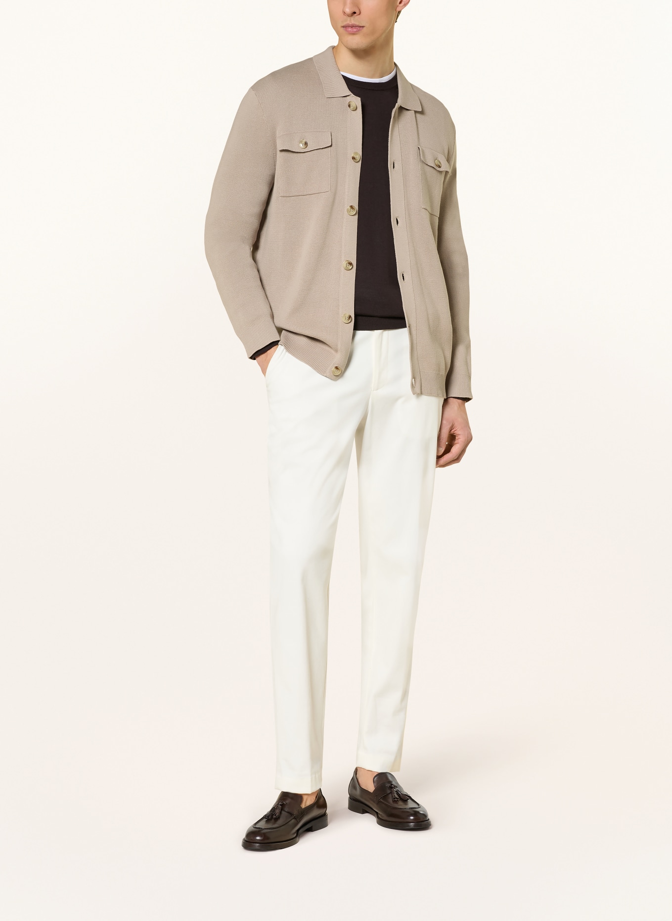 JOOP! Strickjacke OWERO: BEIGE