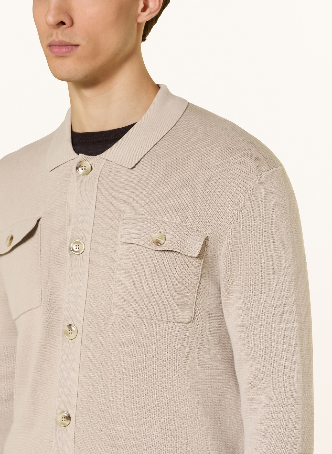 JOOP! Strickjacke OWERO: BEIGE