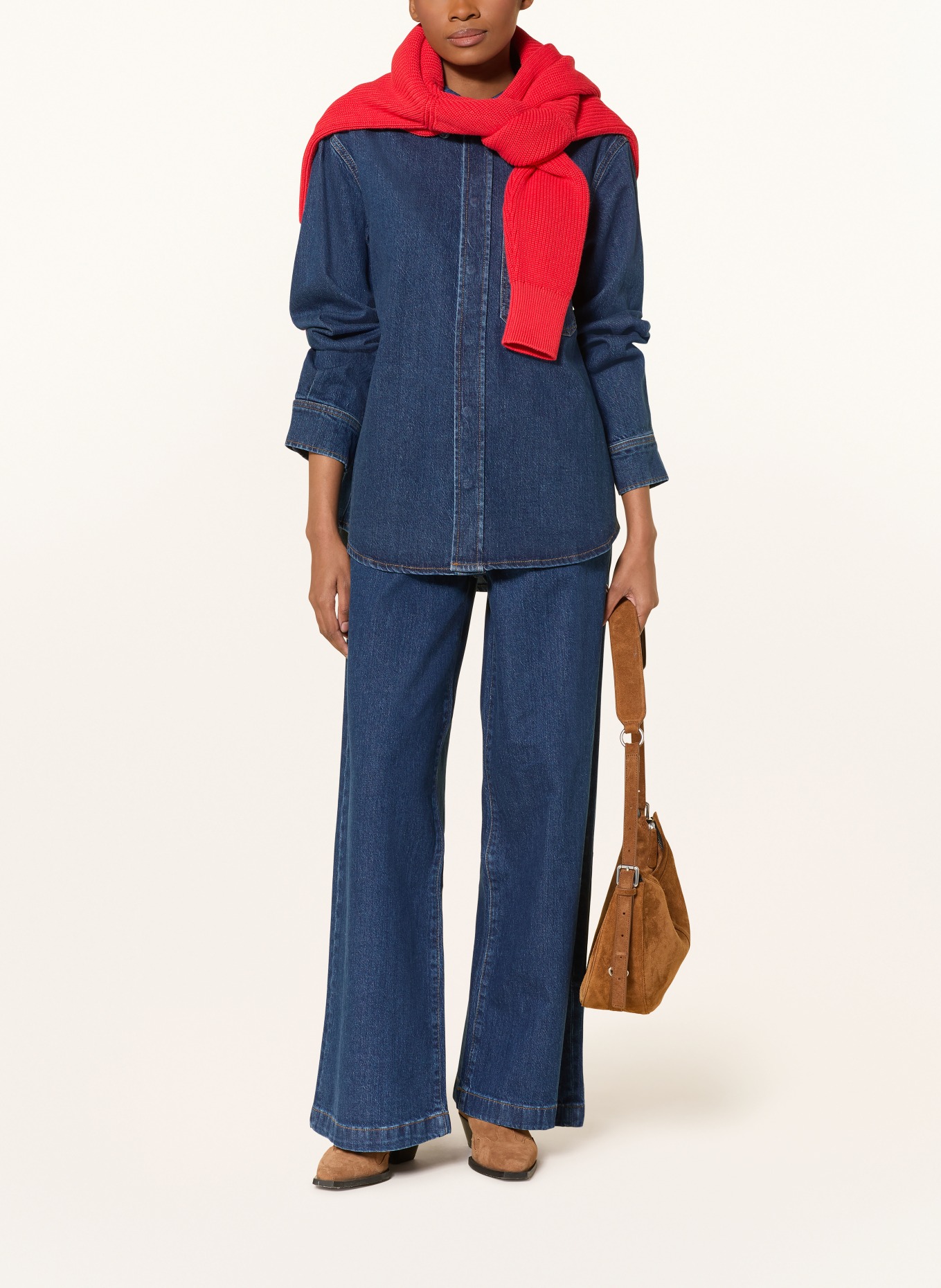 comma casual identity Wide Leg Jeans: 55Z2 BLUE