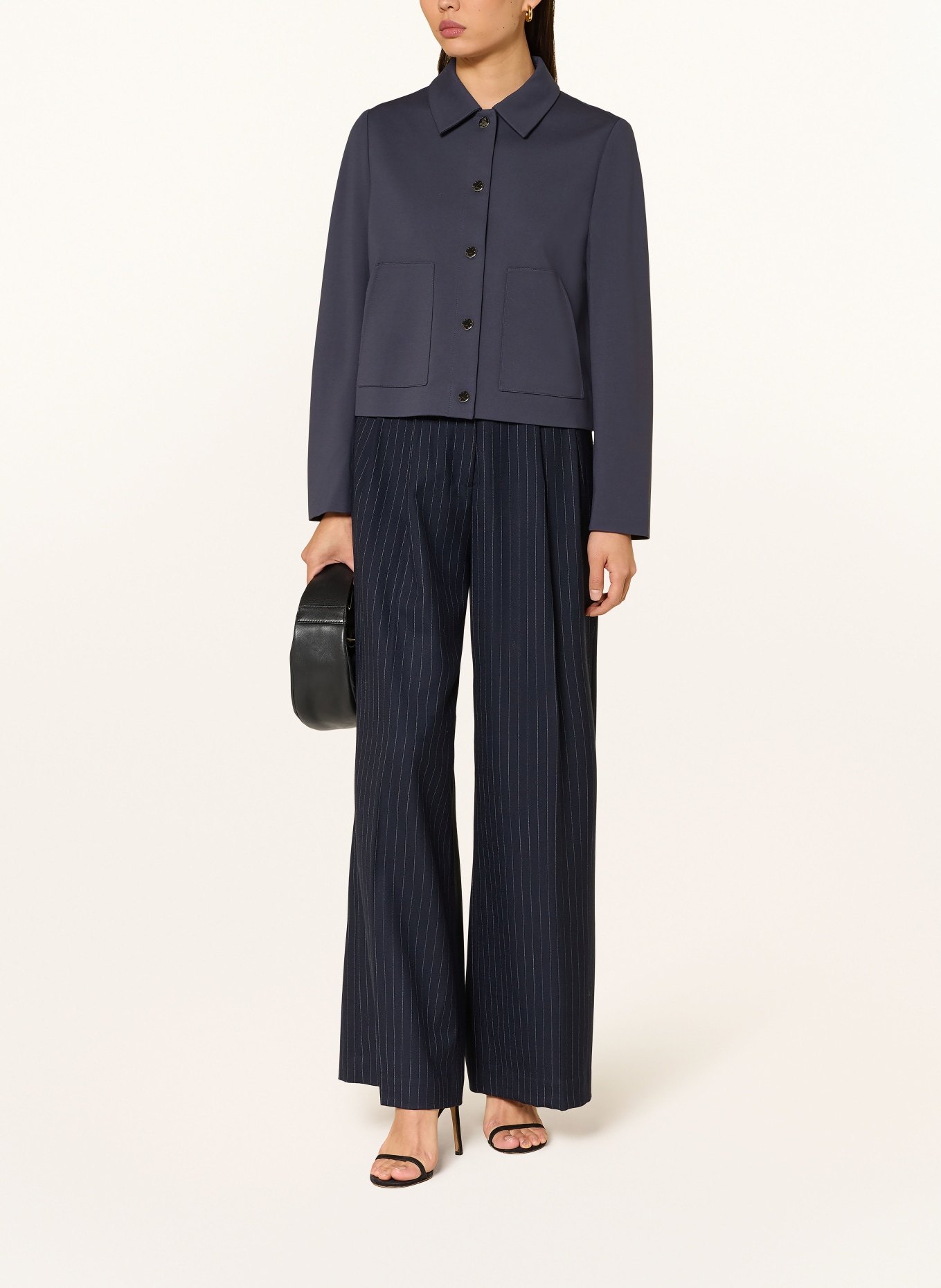 s.Oliver BLACK LABEL veste carrée: BLEU FONCÉ