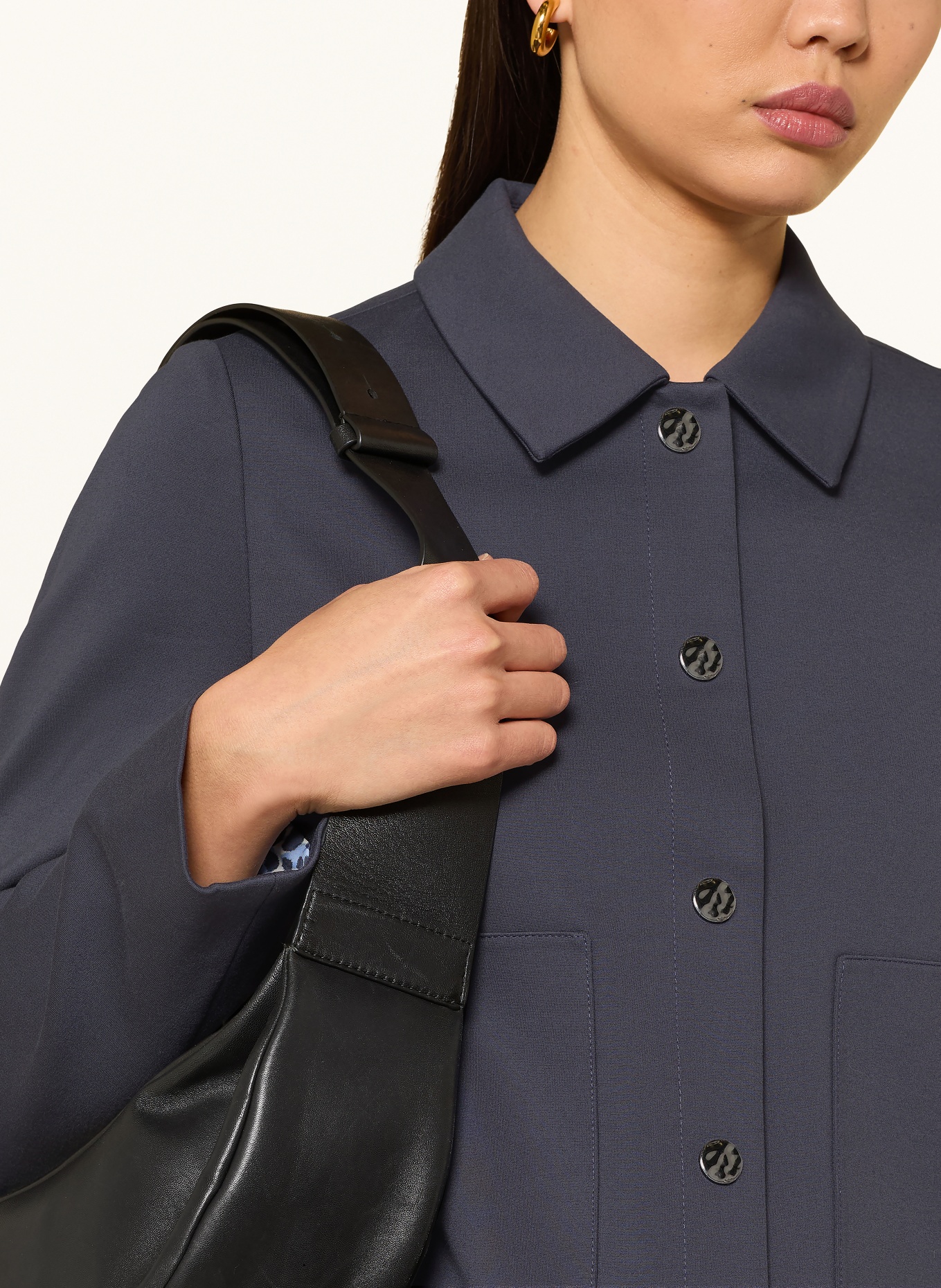 s.Oliver BLACK LABEL veste carrée: BLEU FONCÉ