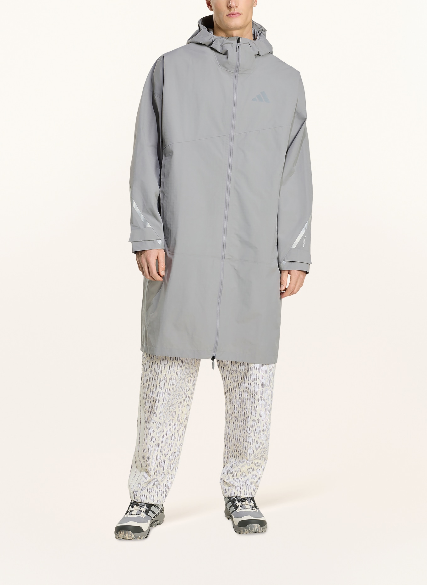 adidas TERREX Kurtka przeciwdeszczowa XPL RAIN PARKA: SZARY