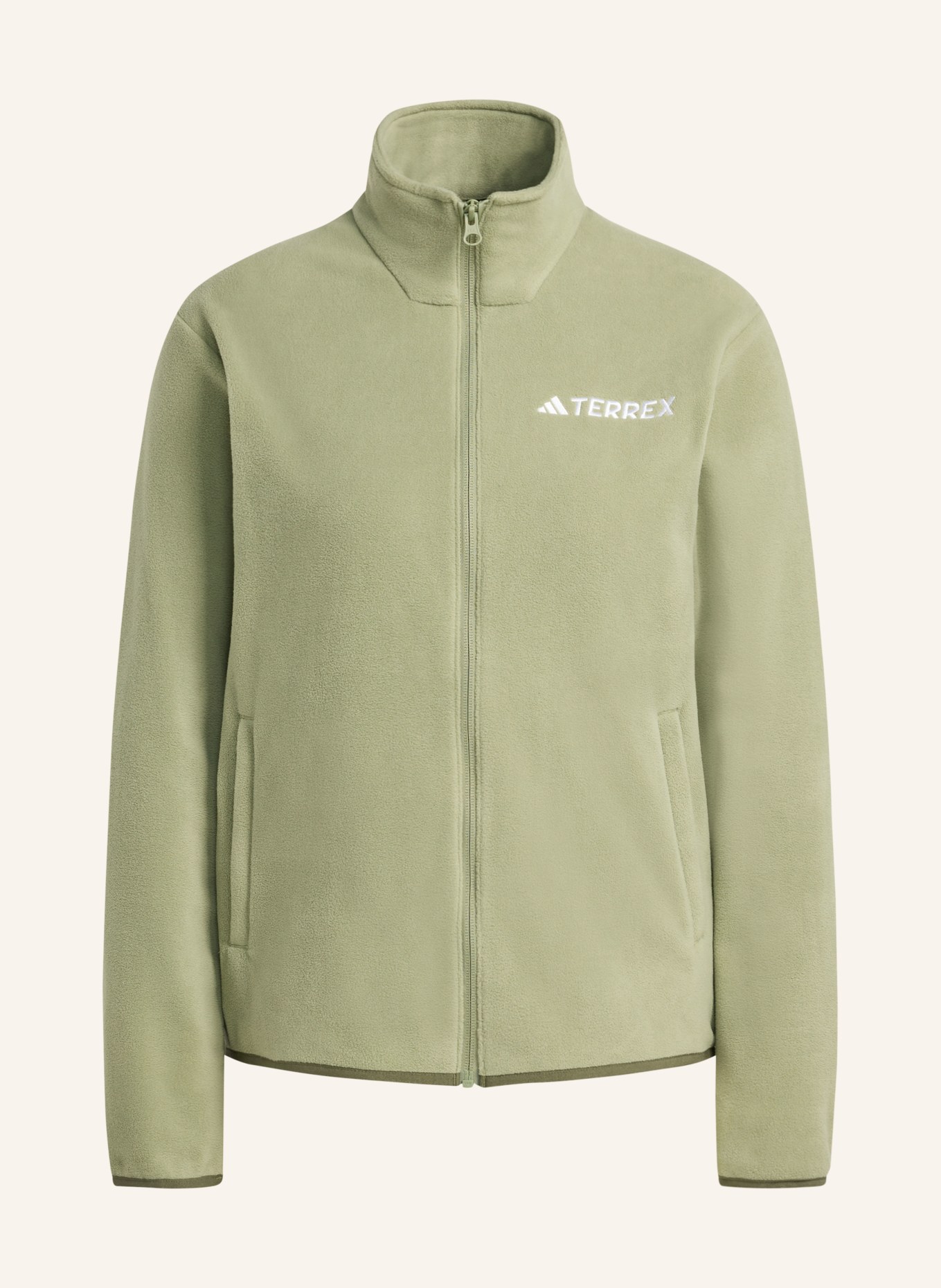 adidas TERREX Fleecová bunda MULTI ESSENTIALS: SVĚTLE ZELENÁ