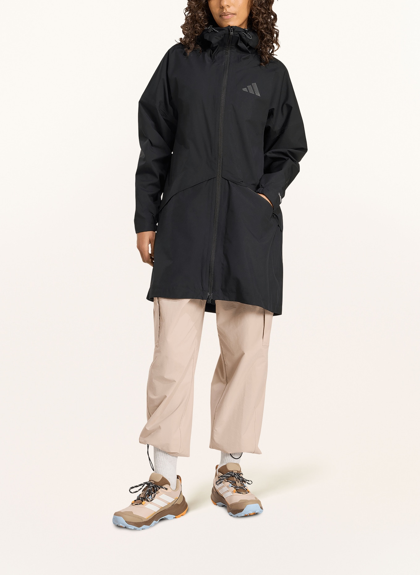 adidas TERREX Regenjacke MULTI: SCHWARZ