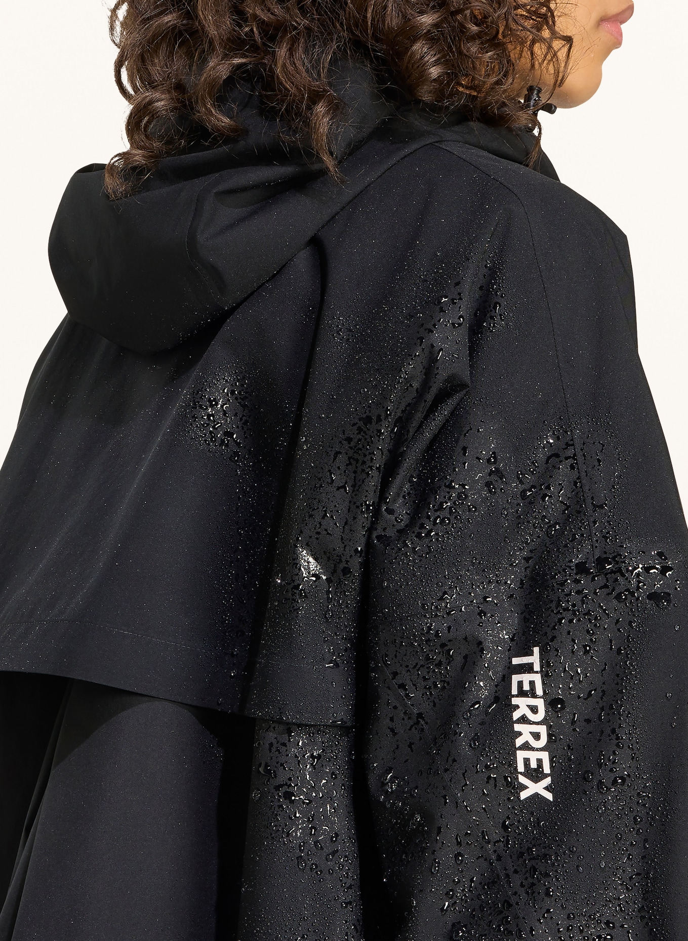 adidas TERREX Regenjacke MULTI: SCHWARZ