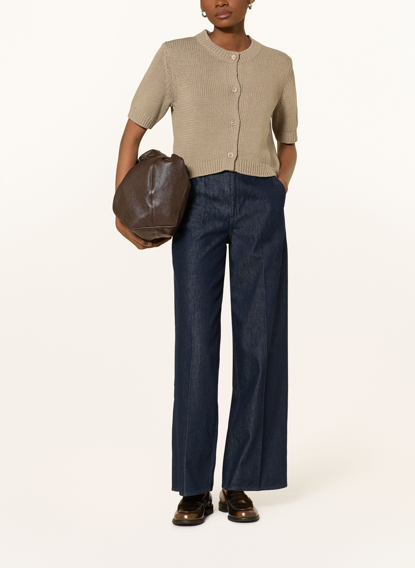 darling harbour Strickjacke: TAUPE