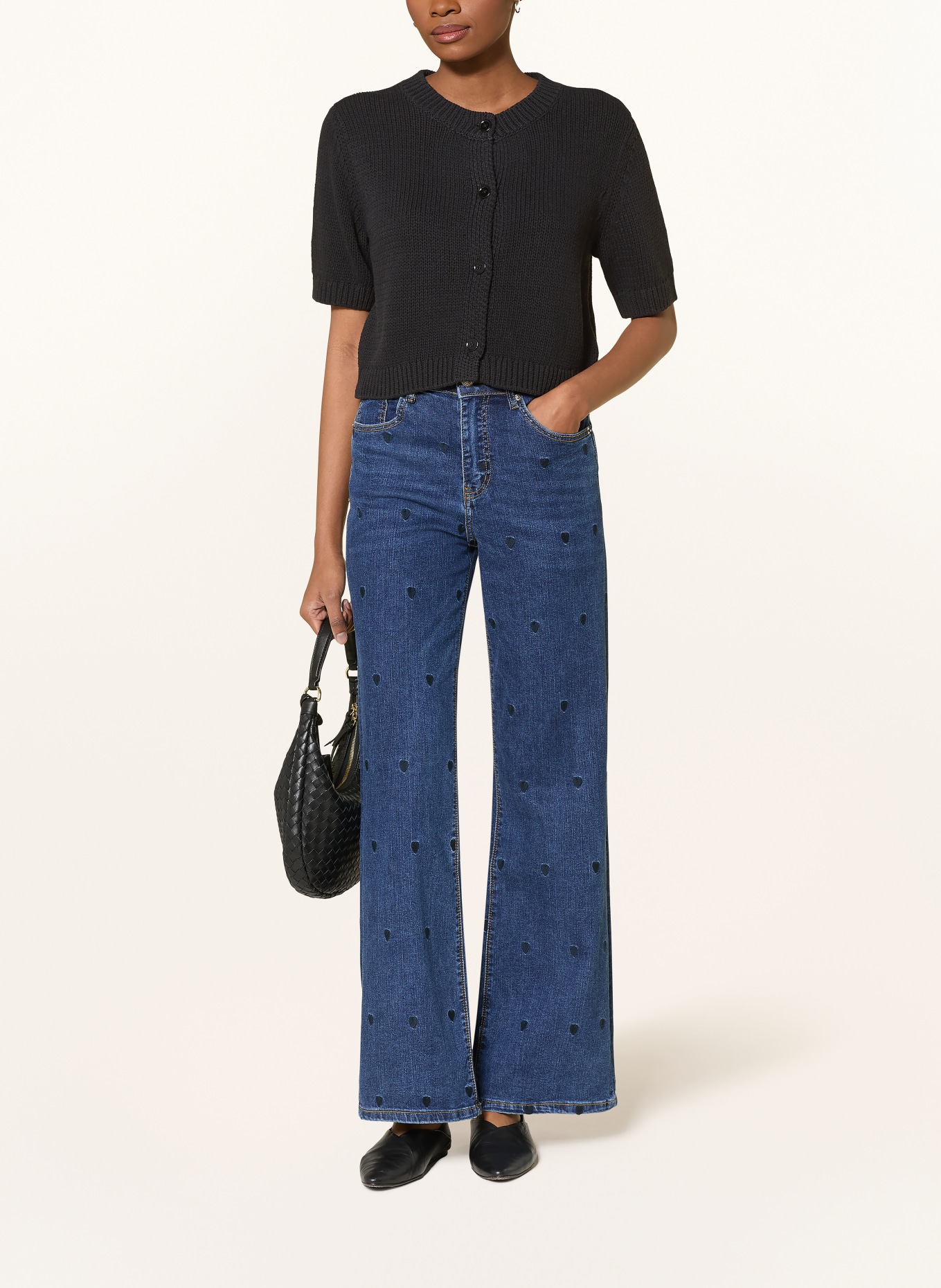 darling harbour Strickjacke: BLACK