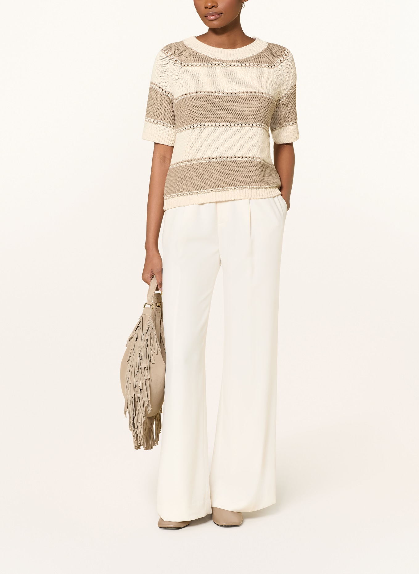 darling harbour koszulka z dzianiny: champagne / taupe