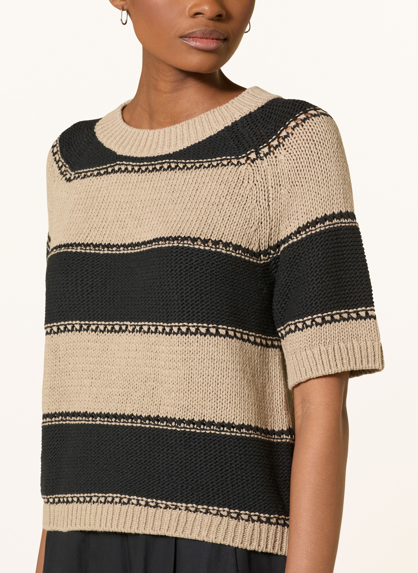 darling harbour koszulka z dzianiny: taupe /black