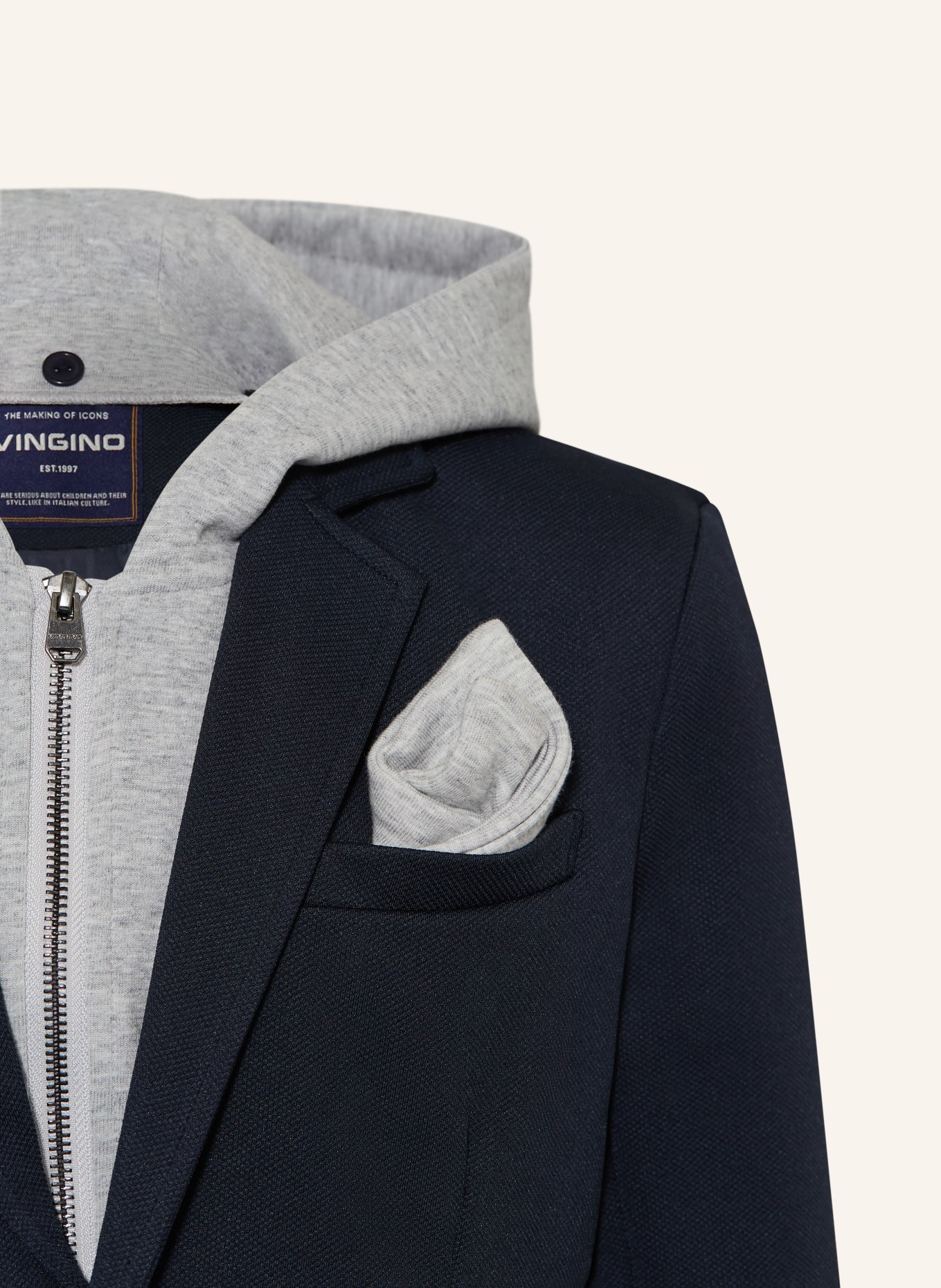 VINGINO Marynarka TINO z odpinanym kołnierzem: 1550 Baritone Blue