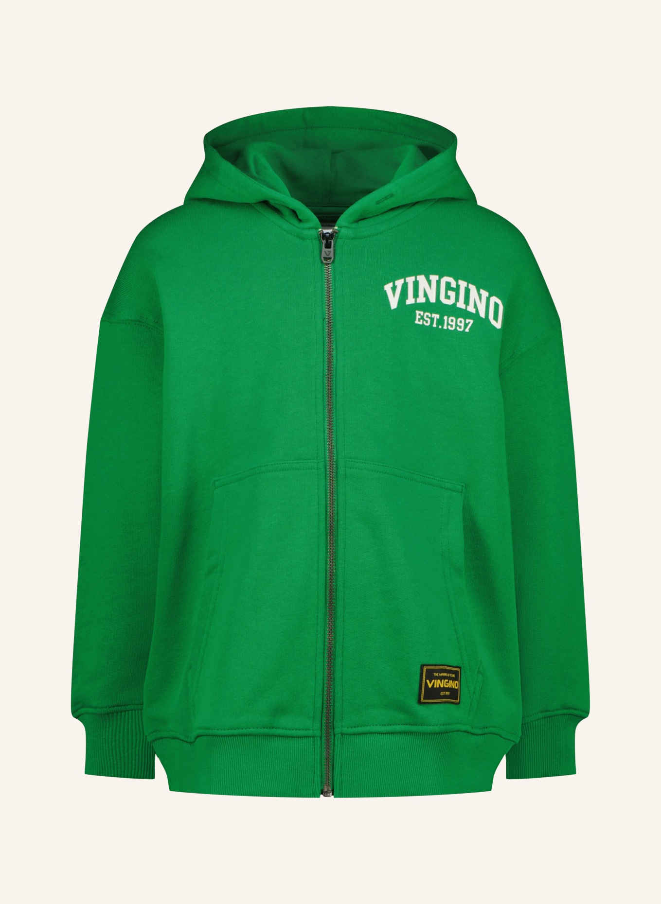 VINGINO Bluza z kapturem ICON: ZIELONY / BIAŁY / CZARNY