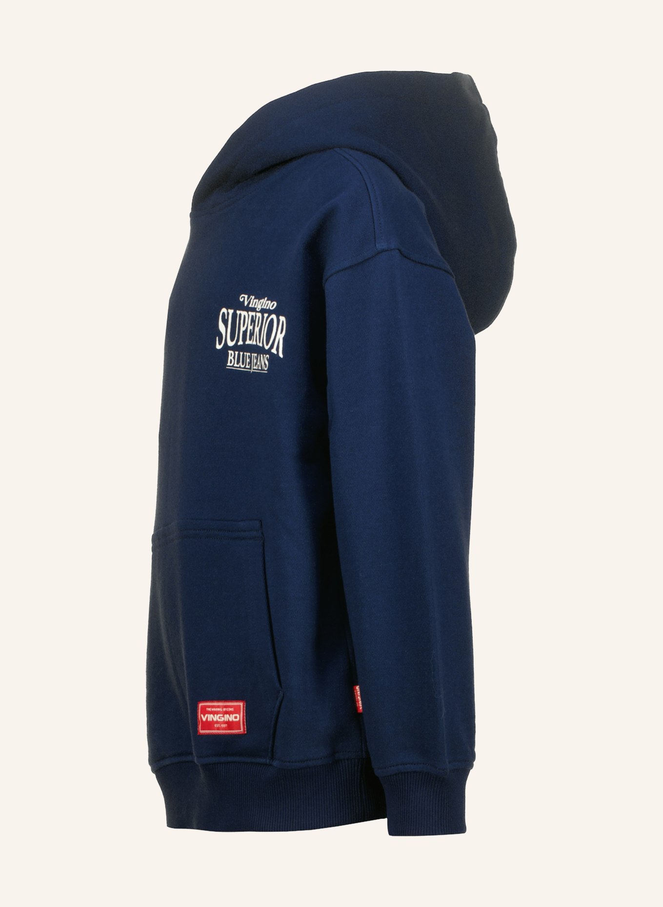 VINGINO Bluza z kapturem NOKA: GRANATOWY / CIEMNOCZERWONY / BIAŁY