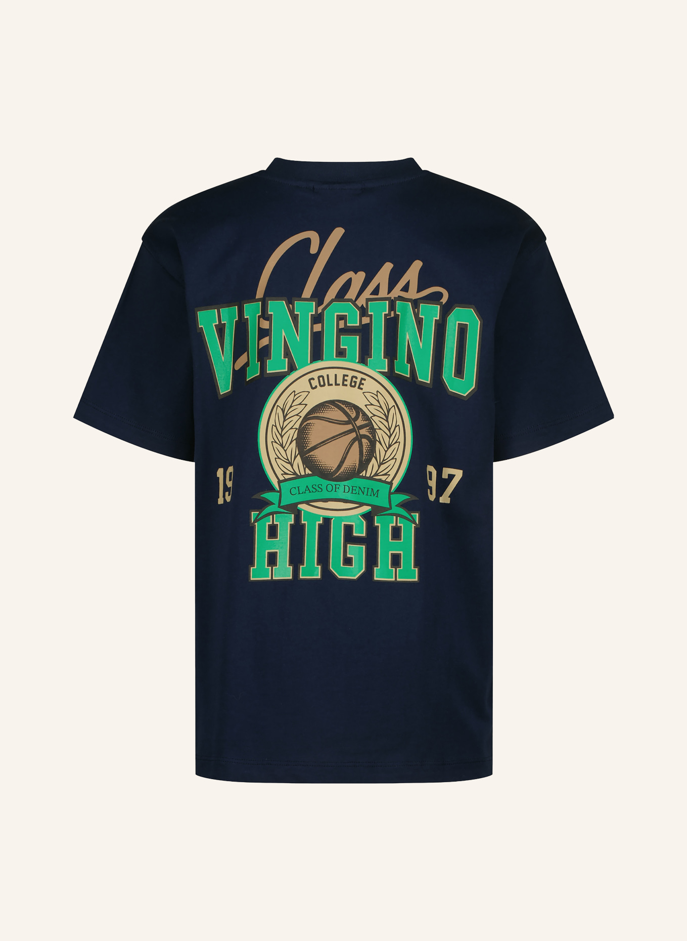 VINGINO Koszulka HENDRIC: GRANATOWY / ZIELONY / BIAŁY