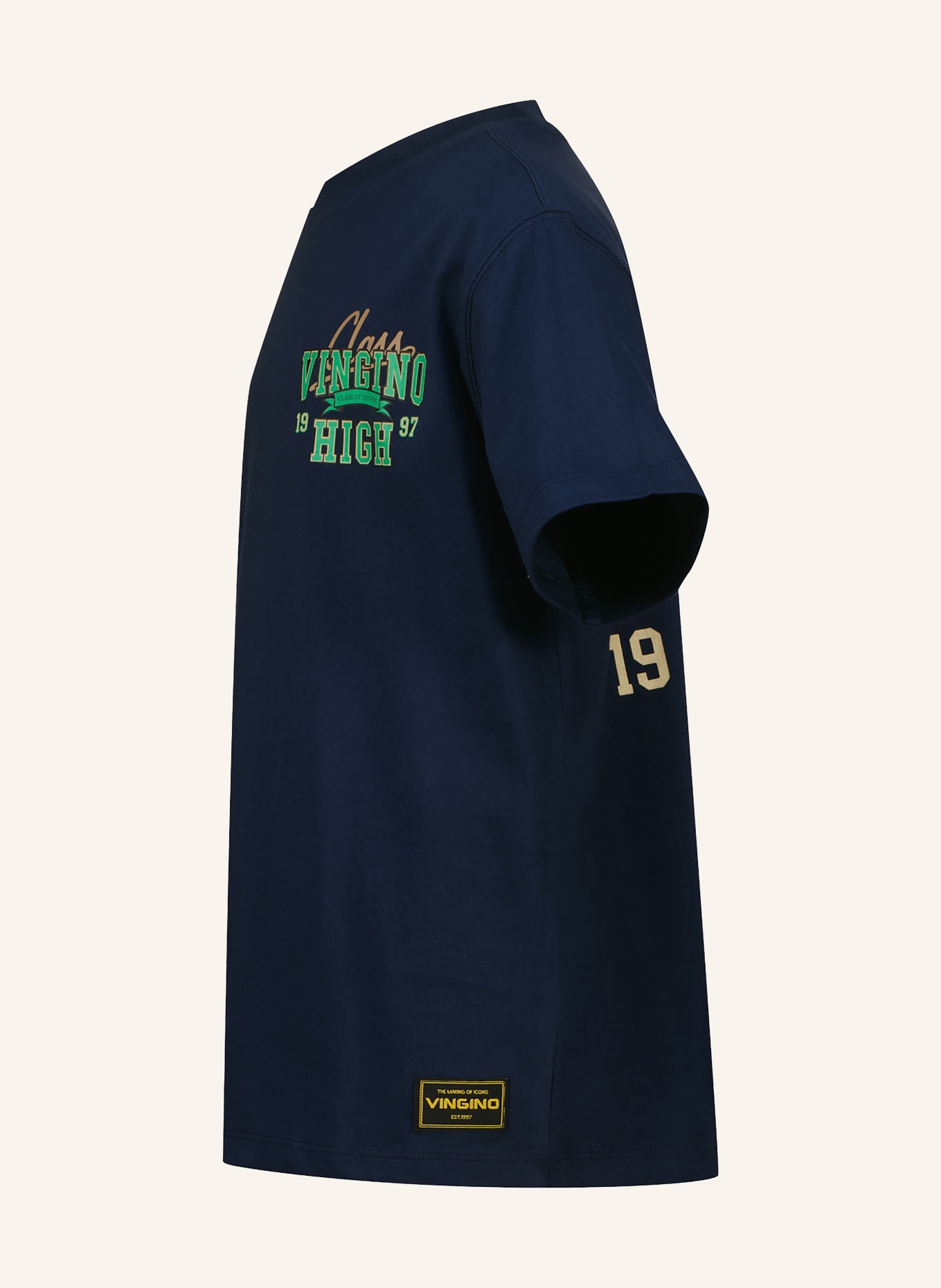 VINGINO Koszulka HENDRIC: GRANATOWY / ZIELONY / BIAŁY