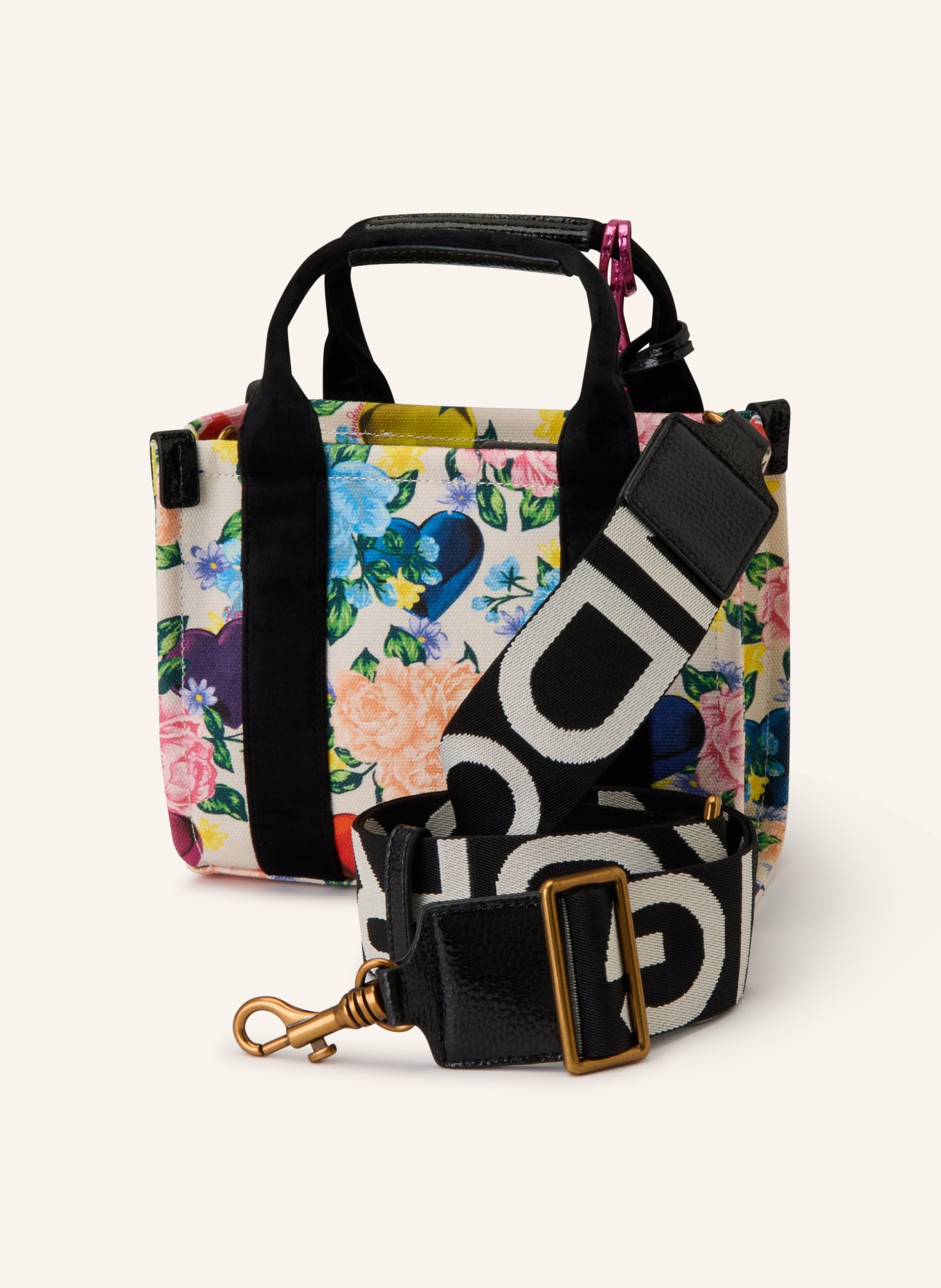 KURT GEIGER Handtasche SOUTHBANK XS: ECRU / ROSA / HELLBLAU