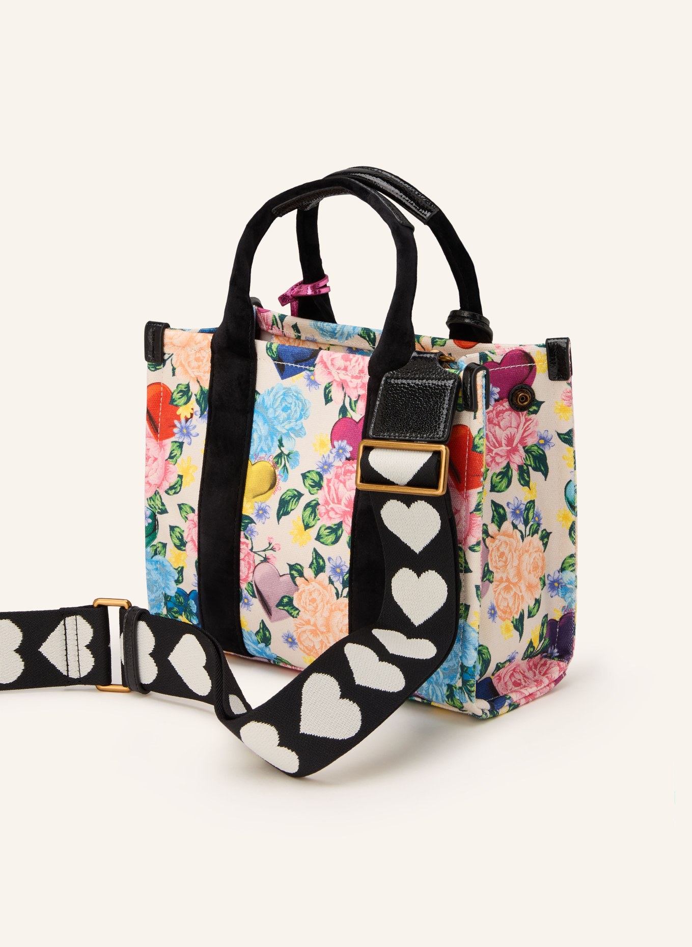 KURT GEIGER Shopper SOUTHBANK SMALL: CREME / ROT / GELB