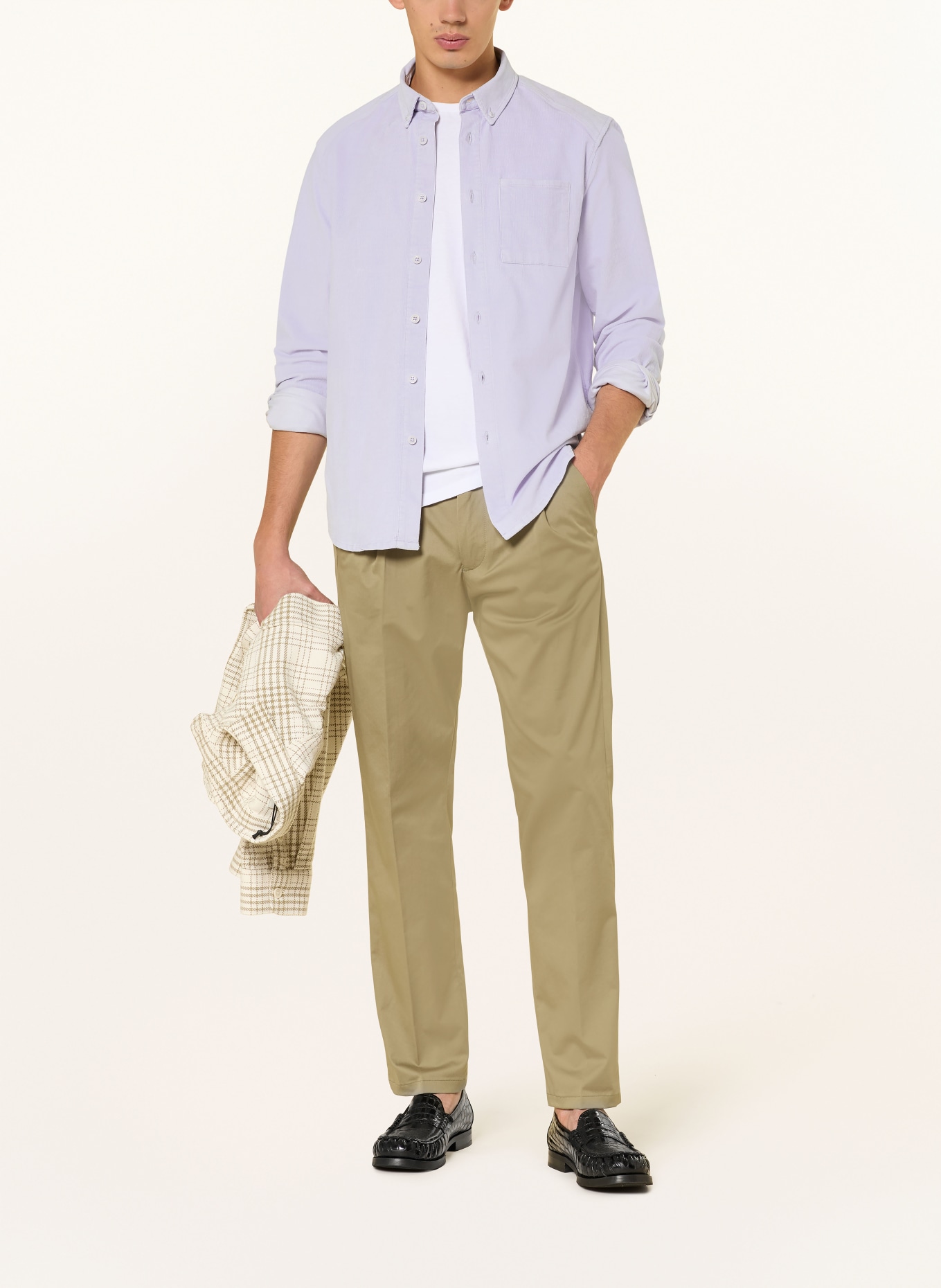 DRYKORN Cord-Overshirt LIET: BLAUGRAU