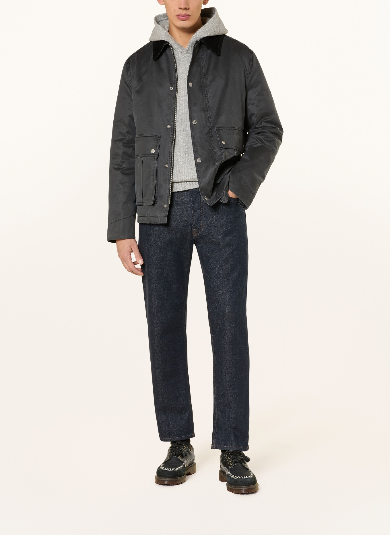 DRYKORN Overjacket YAKAMO: DUNKELGRAU