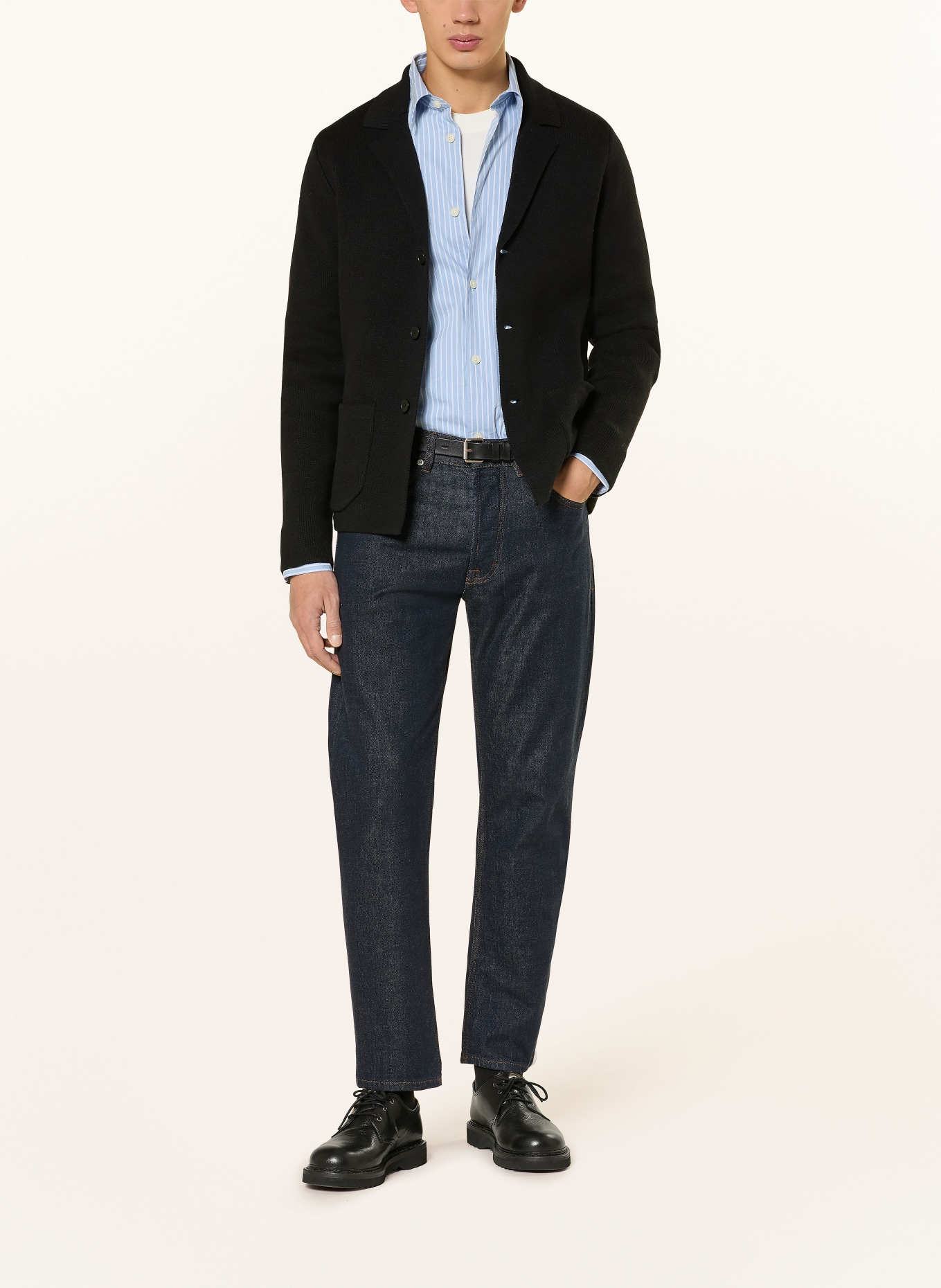 DRYKORN Stricksakko TIMMINO Regular Fit: SCHWARZ