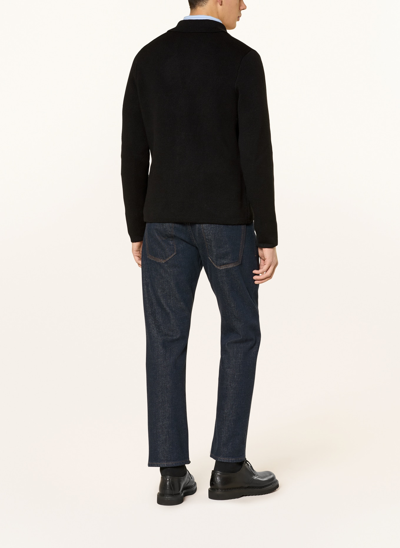 DRYKORN Stricksakko TIMMINO Regular Fit: SCHWARZ