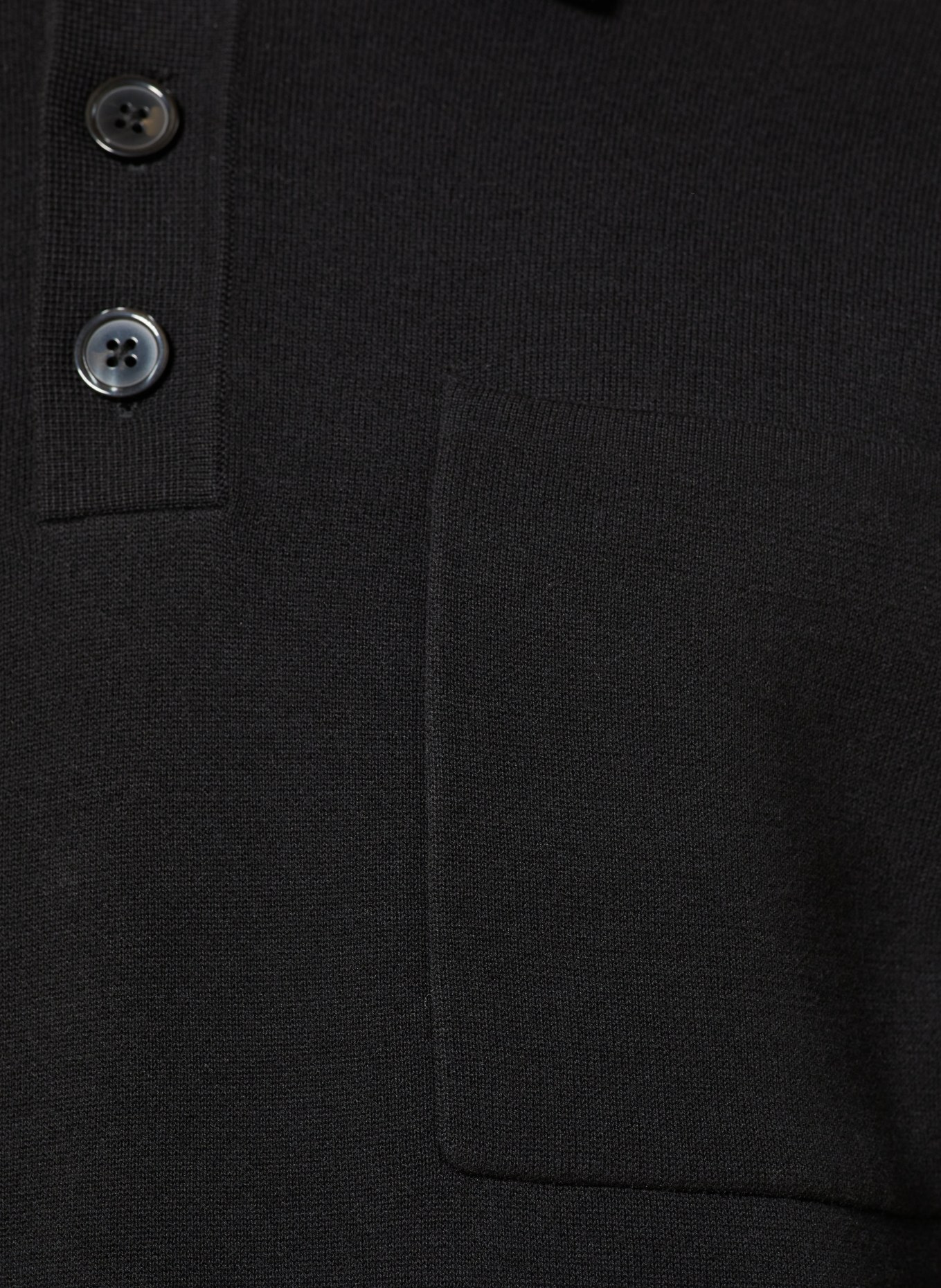 DRYKORN Strick-Poloshirt ELIASO: SCHWARZ