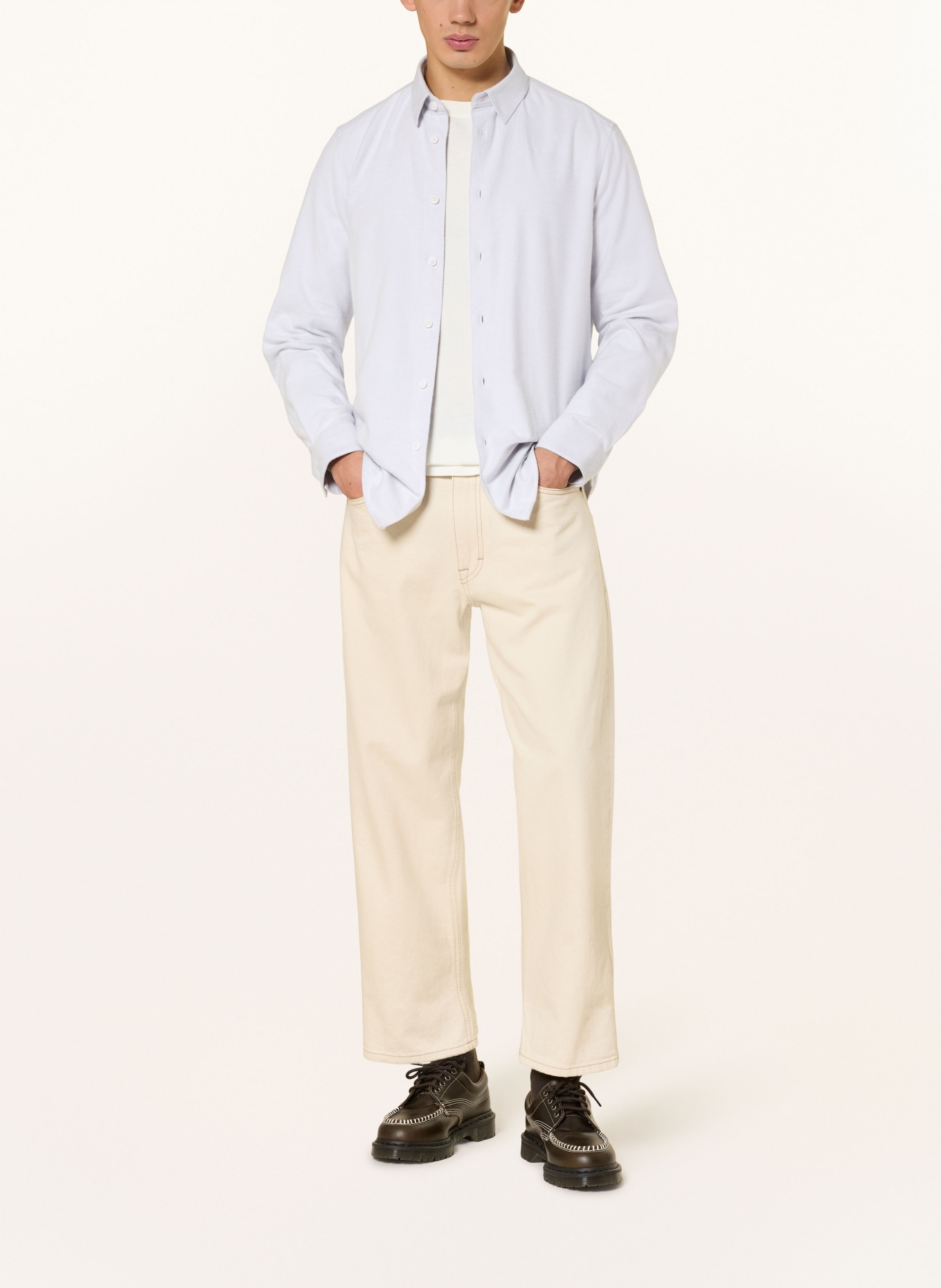 DRYKORN Flanellhemd RAMIS Regular Fit: HELLLILA