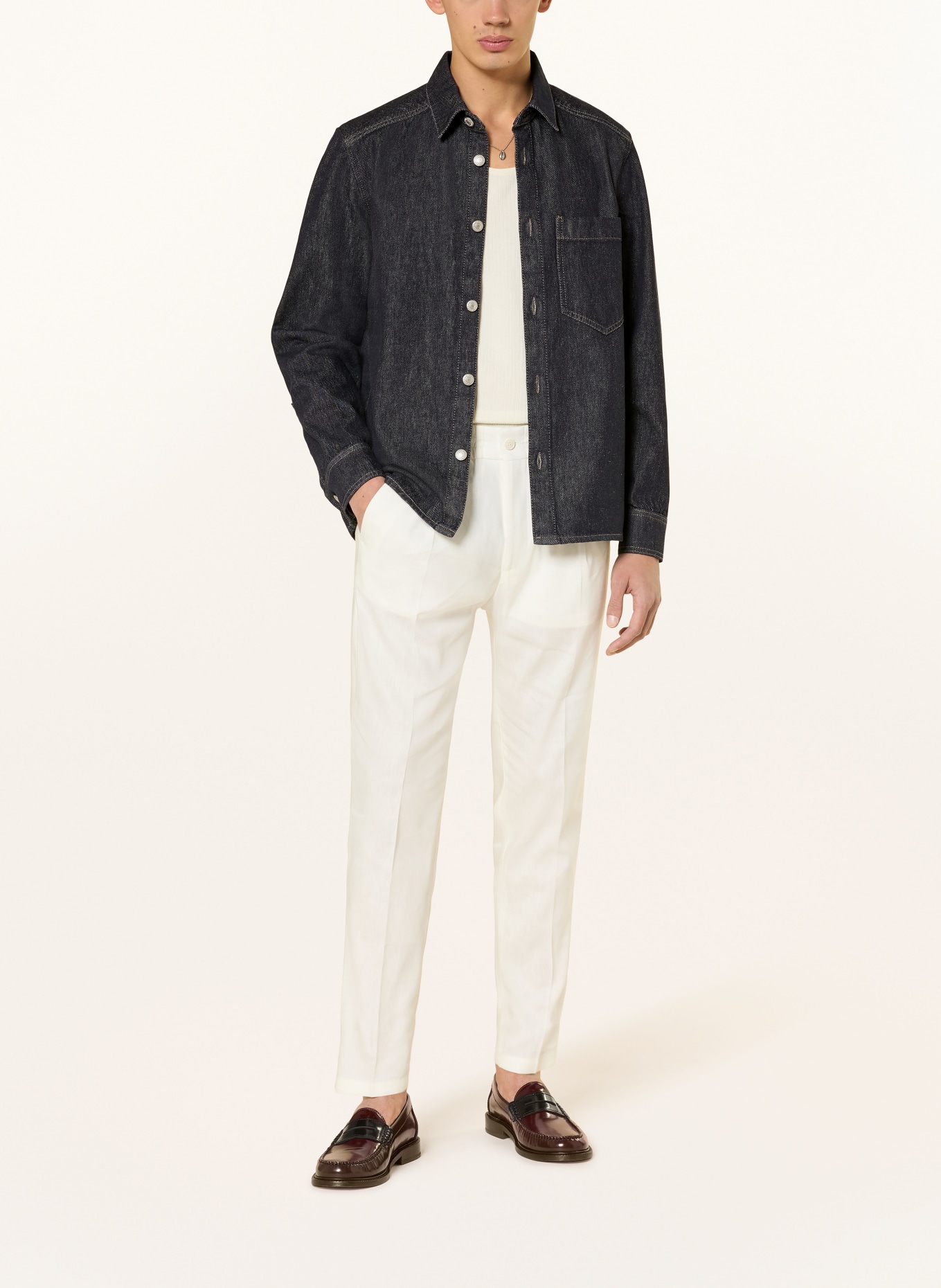 DRYKORN Jeans-Overjacket DIEGGO: DUNKELBLAU