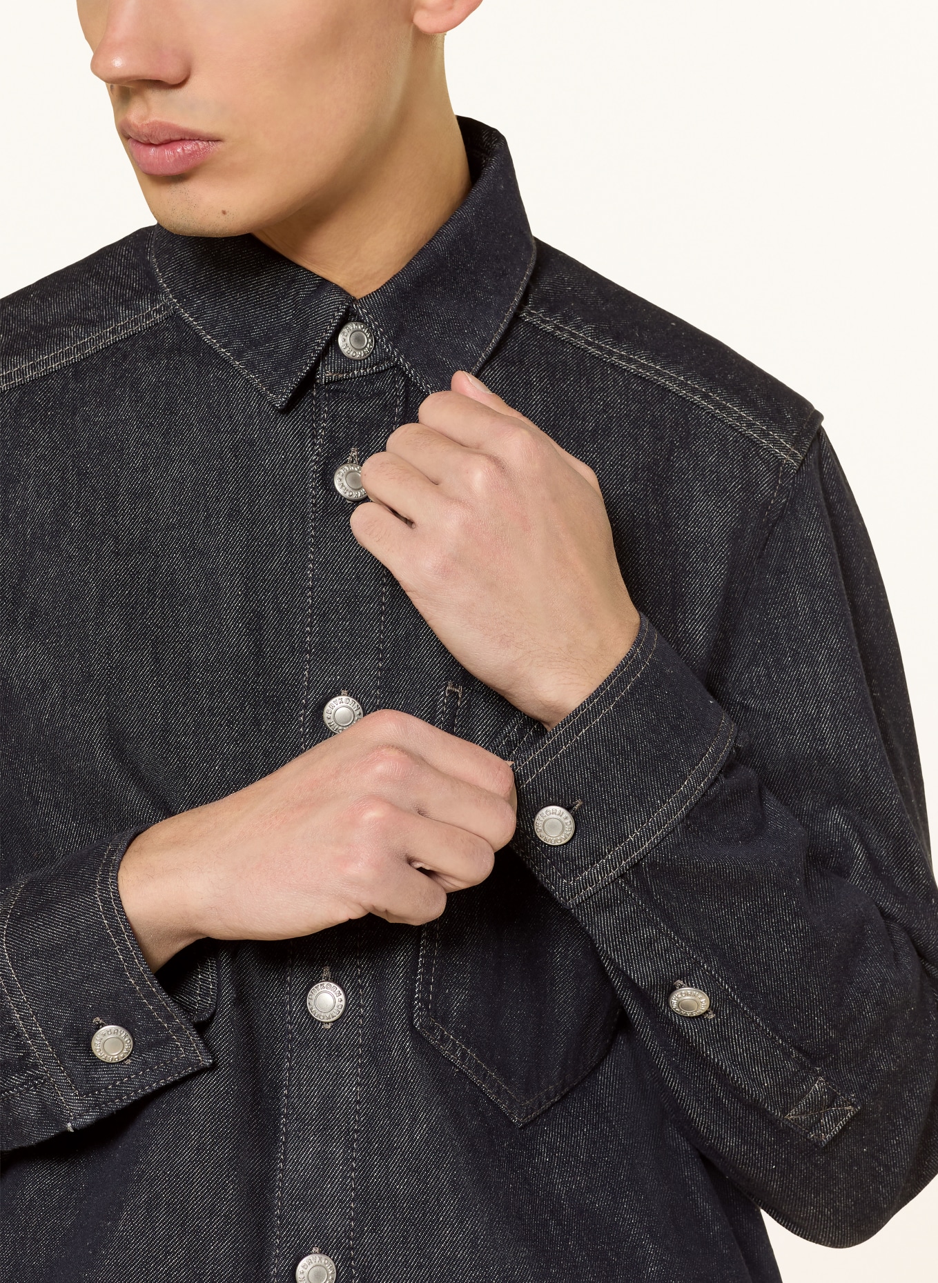 DRYKORN Jeans-Overjacket DIEGGO: DUNKELBLAU