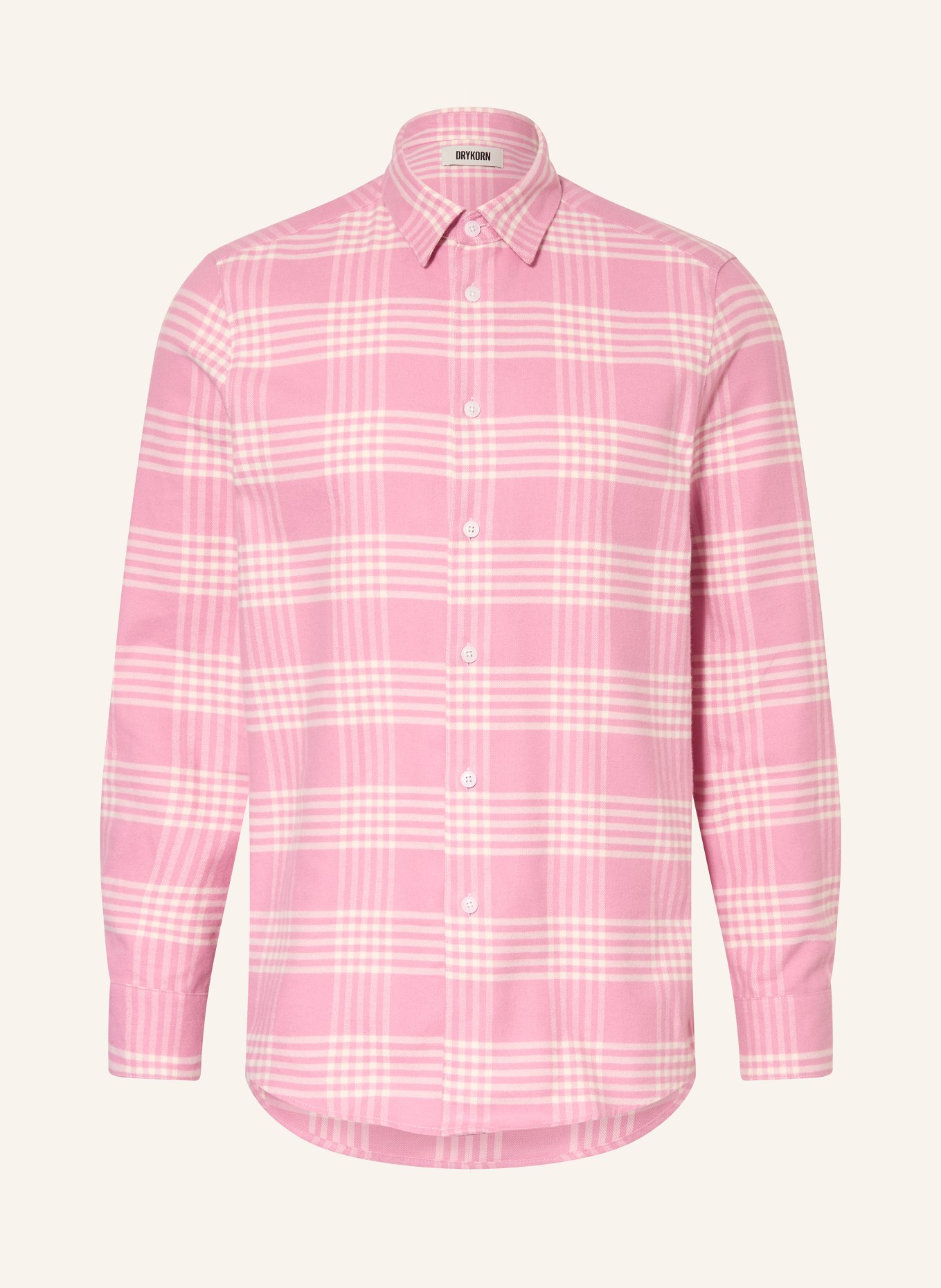 DRYKORN Flanellhemd RAMIS Regular Fit: ROSA / ECRU