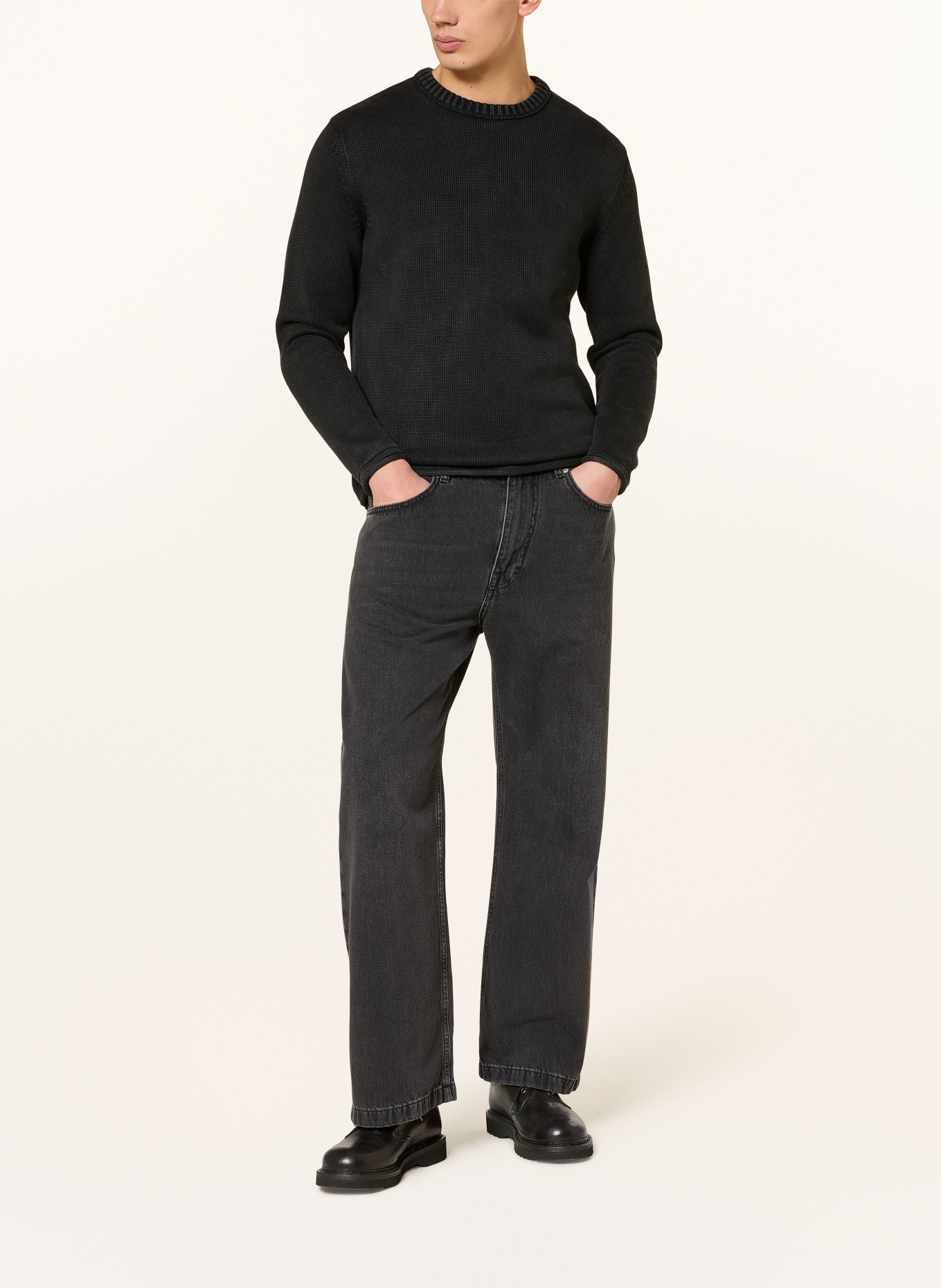 DRYKORN Pullover LEANDO: DUNKELGRAU