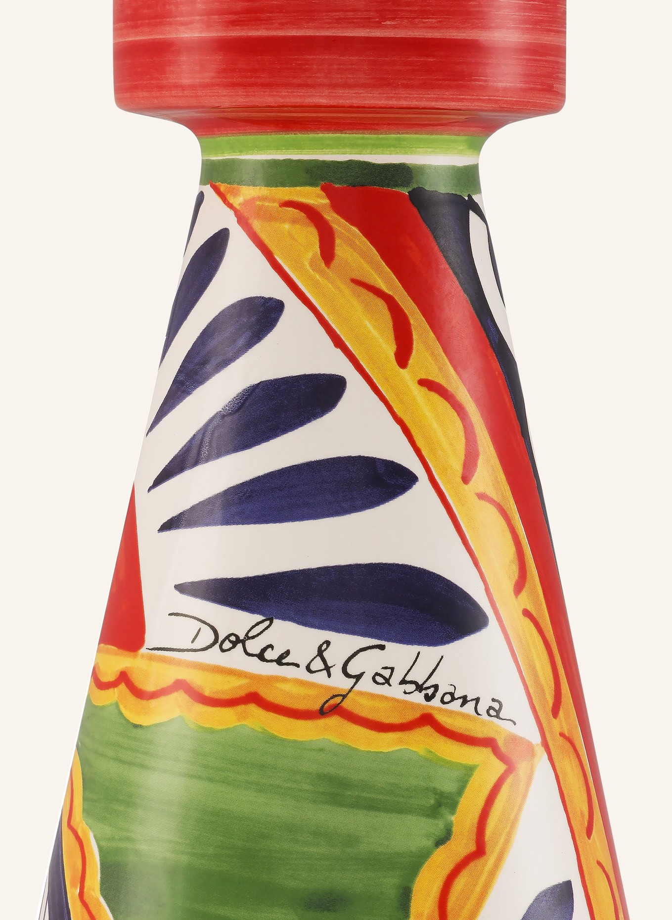 DOLCE & GABBANA CASA Kerzenhalter LARGE: GELB / ROT / BLAU