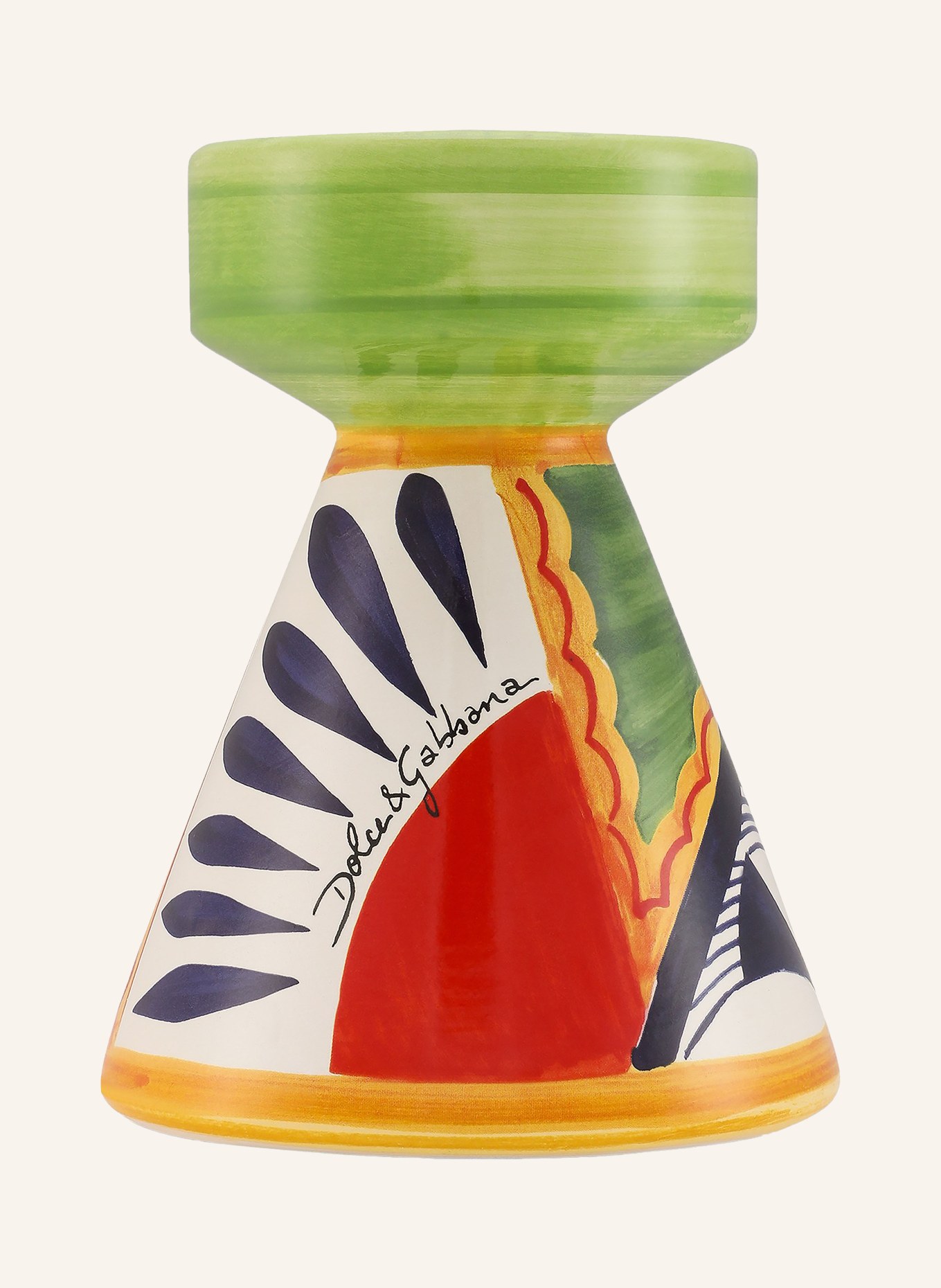 DOLCE & GABBANA CASA Świecznik SMALL: ŻÓŁTY / CZERWONY / NIEBIESKI