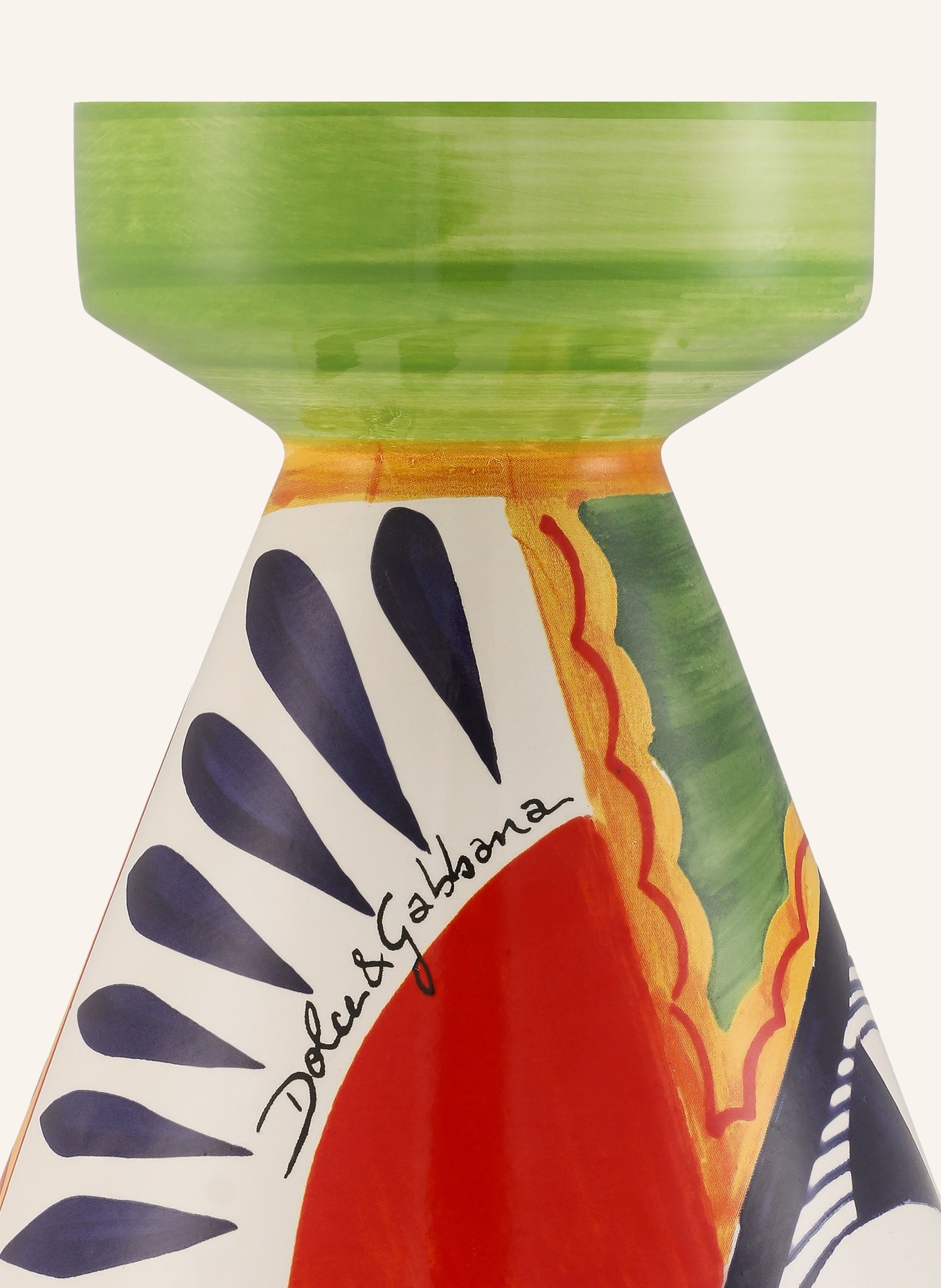 DOLCE & GABBANA CASA Świecznik SMALL: ŻÓŁTY / CZERWONY / NIEBIESKI