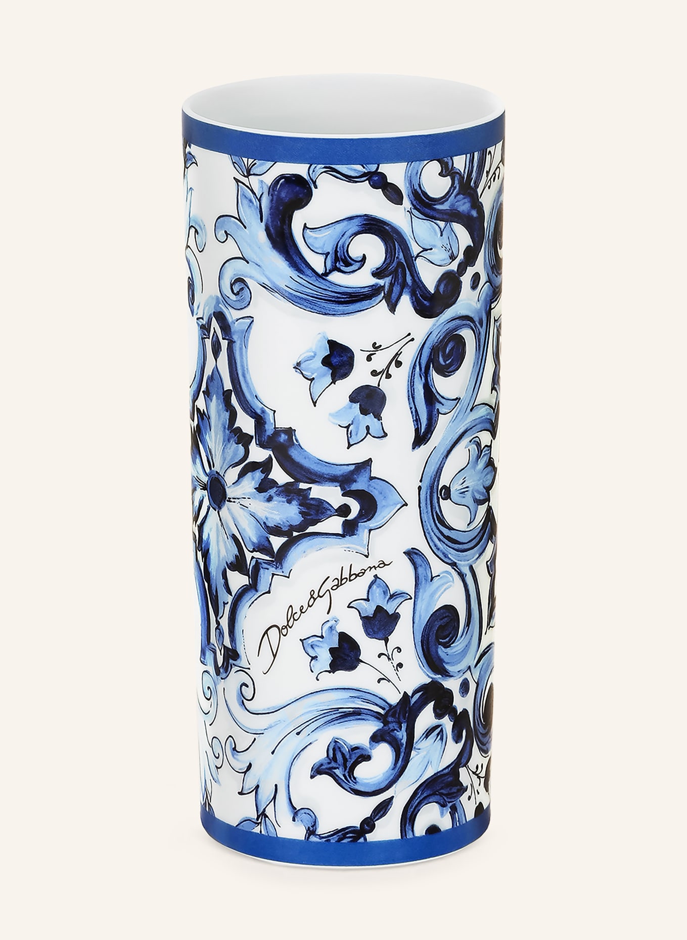 DOLCE & GABBANA CASA wazon: BIAŁY / JASNONIEBIESKI / GRANATOWY