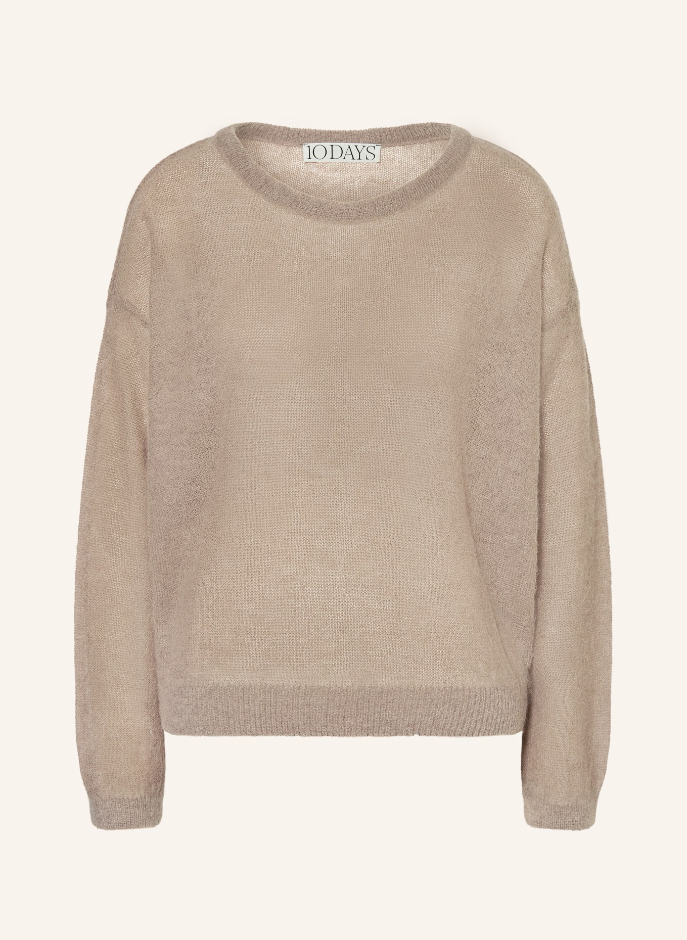 10DAYS Pullover mit Alpaka: TAUPE